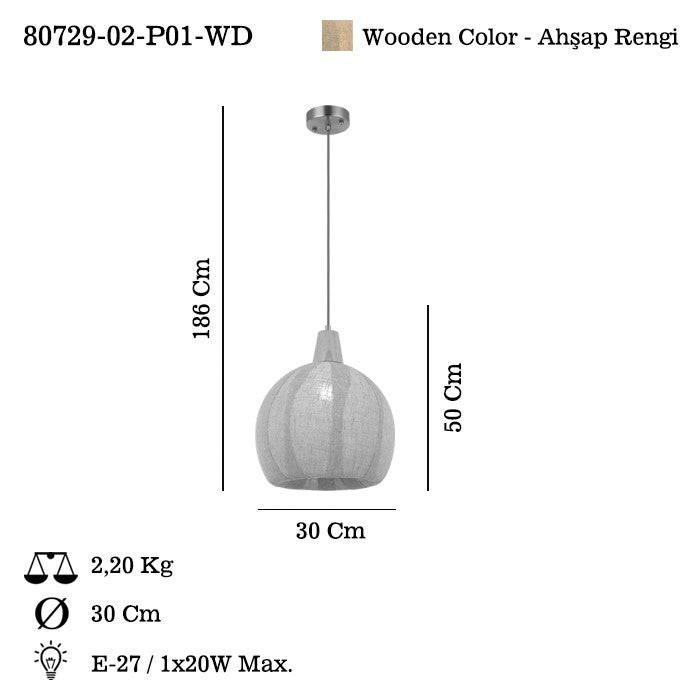 Candeeiro de Teto – 60 - 186 cm – Laca Antiga – Metal