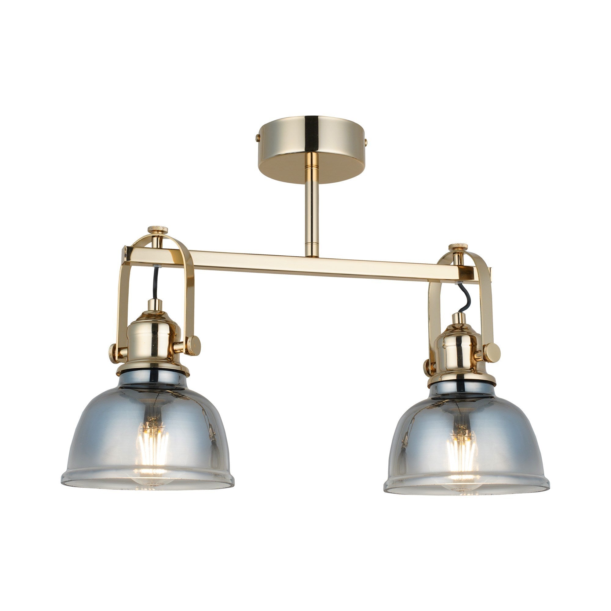 Candeeiro de Teto – 33 cm – Laca Antiga – Metal e Vidro