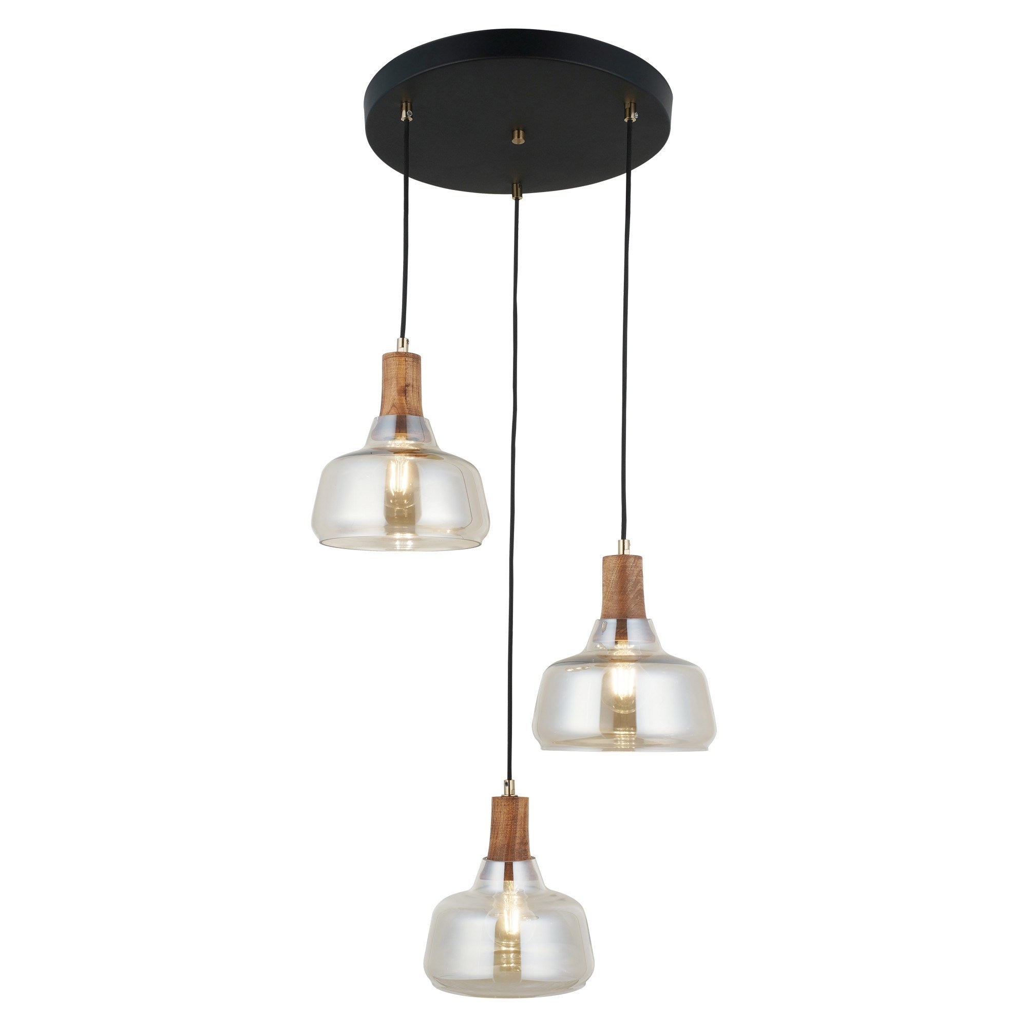 Candeeiro de Teto – 40-119 cm – Laca Antiga – Metal