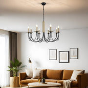 Candeeiro de Teto - 65-85 cm - Preto - Metal