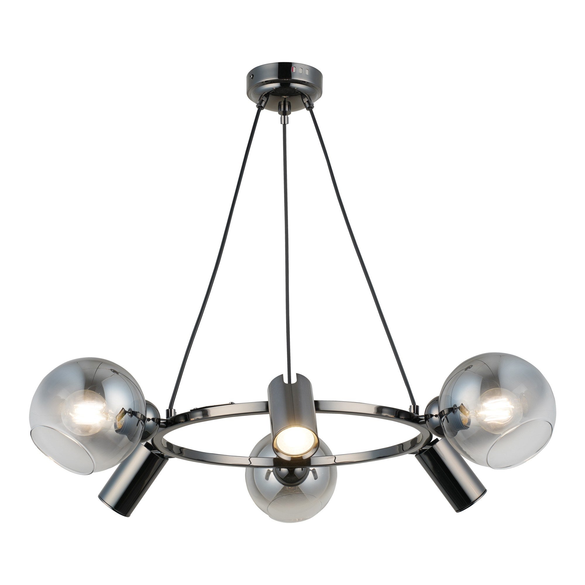 Candeeiro de Teto – Ø14 cm – Laca Antiga – Metal e Vidro