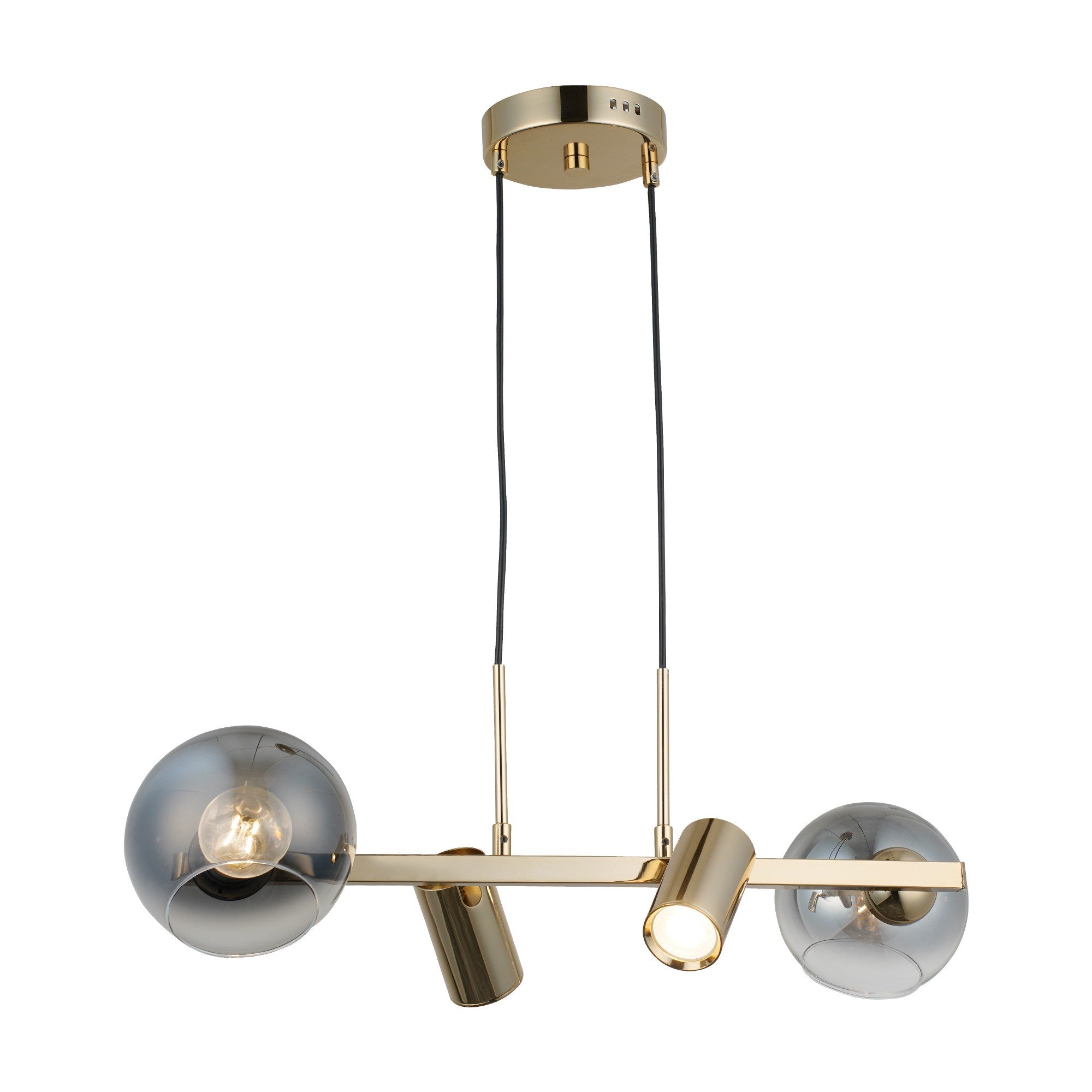Candeeiro de Teto – 30-110 cm – Laca Antiga – Metal