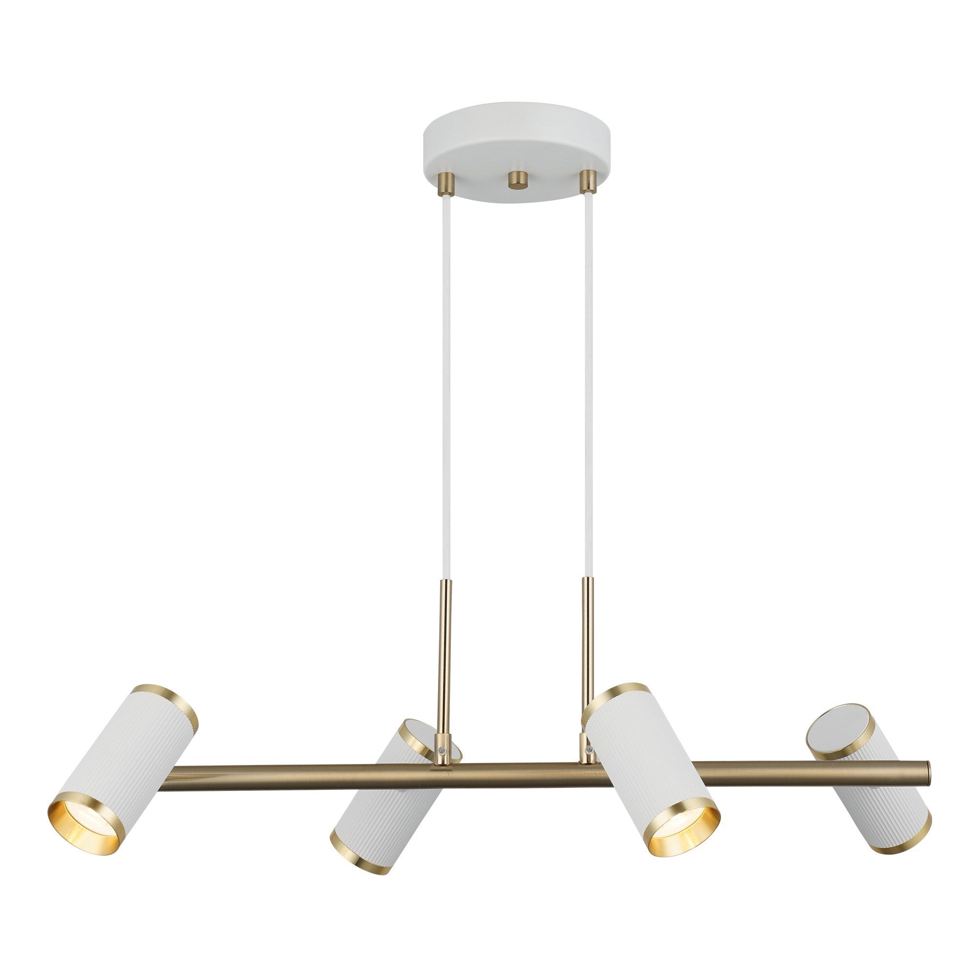 Candeeiro de Teto – 50-102 cm – Branco – Metal