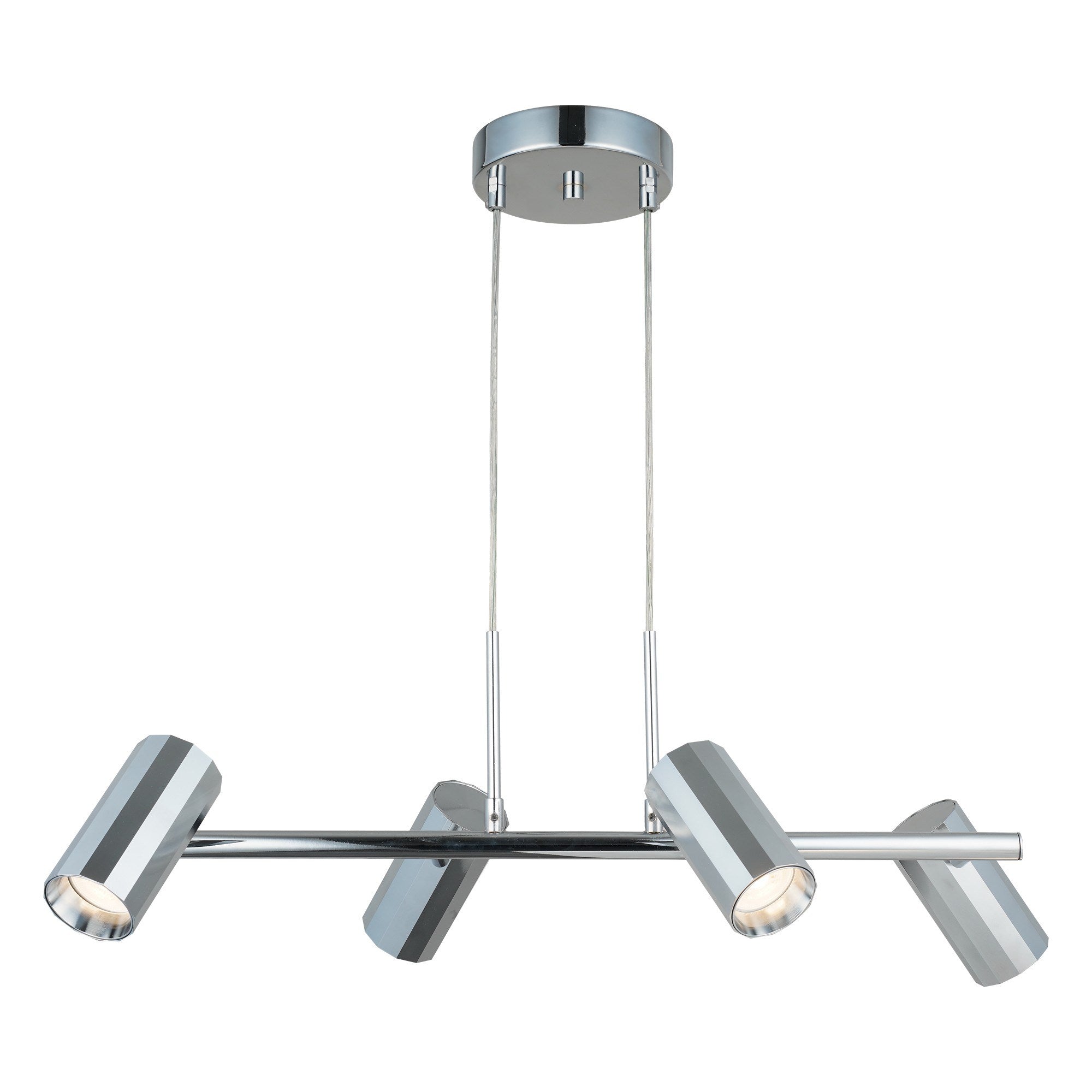 Candeeiro de Teto – 50 a 104 cm – Cromado – Metal