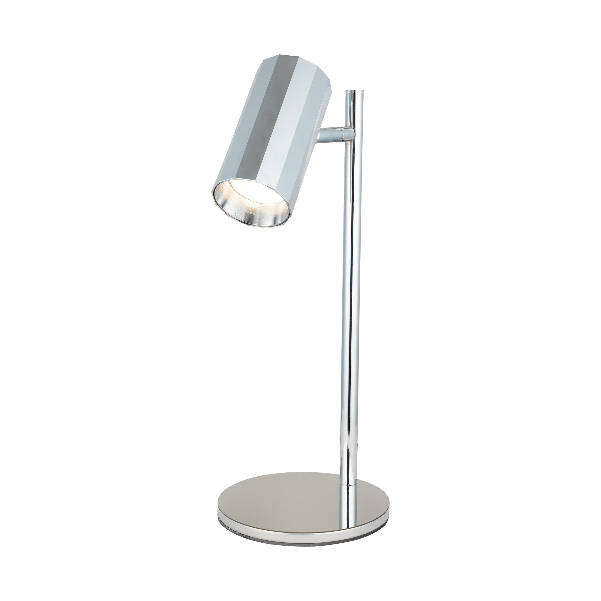 Candeeiro de Mesa – 41 cm – Cromo – Metal