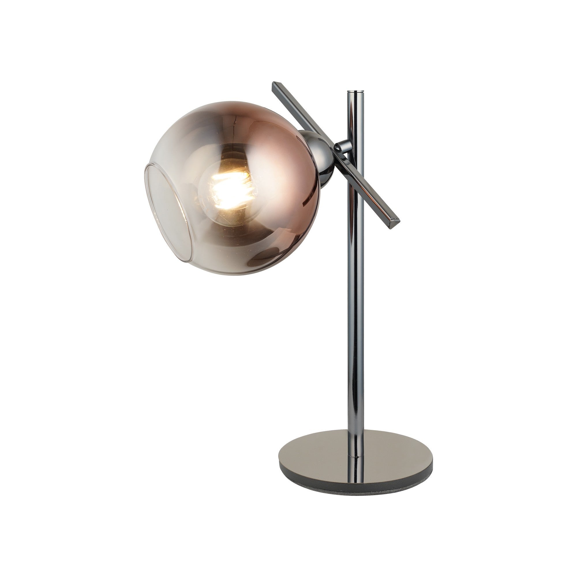 Candeeiro de Mesa Cobalto – 37 cm – Azul – Metal e Vidro