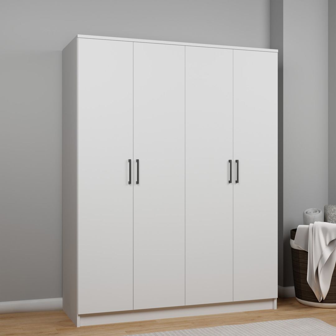 Guarda-roupa – 140 cm x 180 cm x 51,8 cm – Branco – MDF