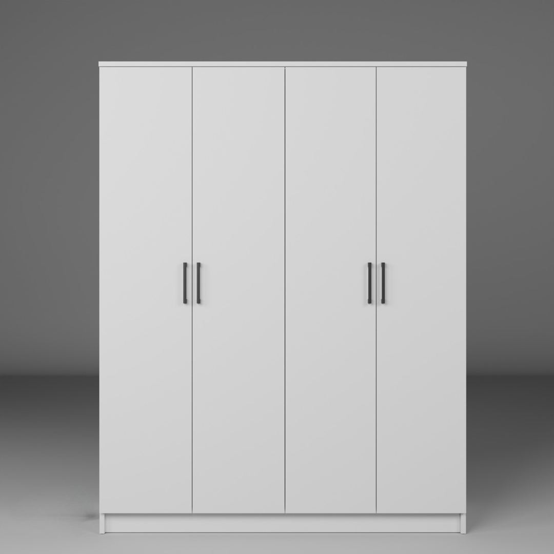 Guarda-roupa – 140 cm x 180 cm x 51,8 cm – Branco – MDF