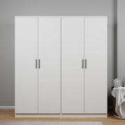 Guarda-roupa – 160 cm x 180 cm x 51,8 cm – Branco – MDF
