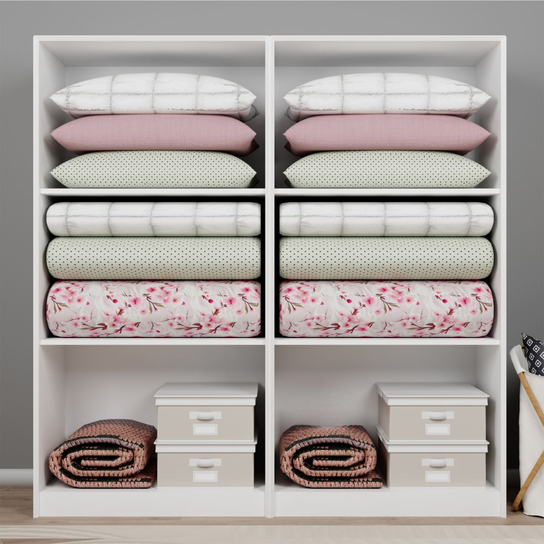 Guarda-roupa – 188cm x 190cm x 60cm – Branco – MDF