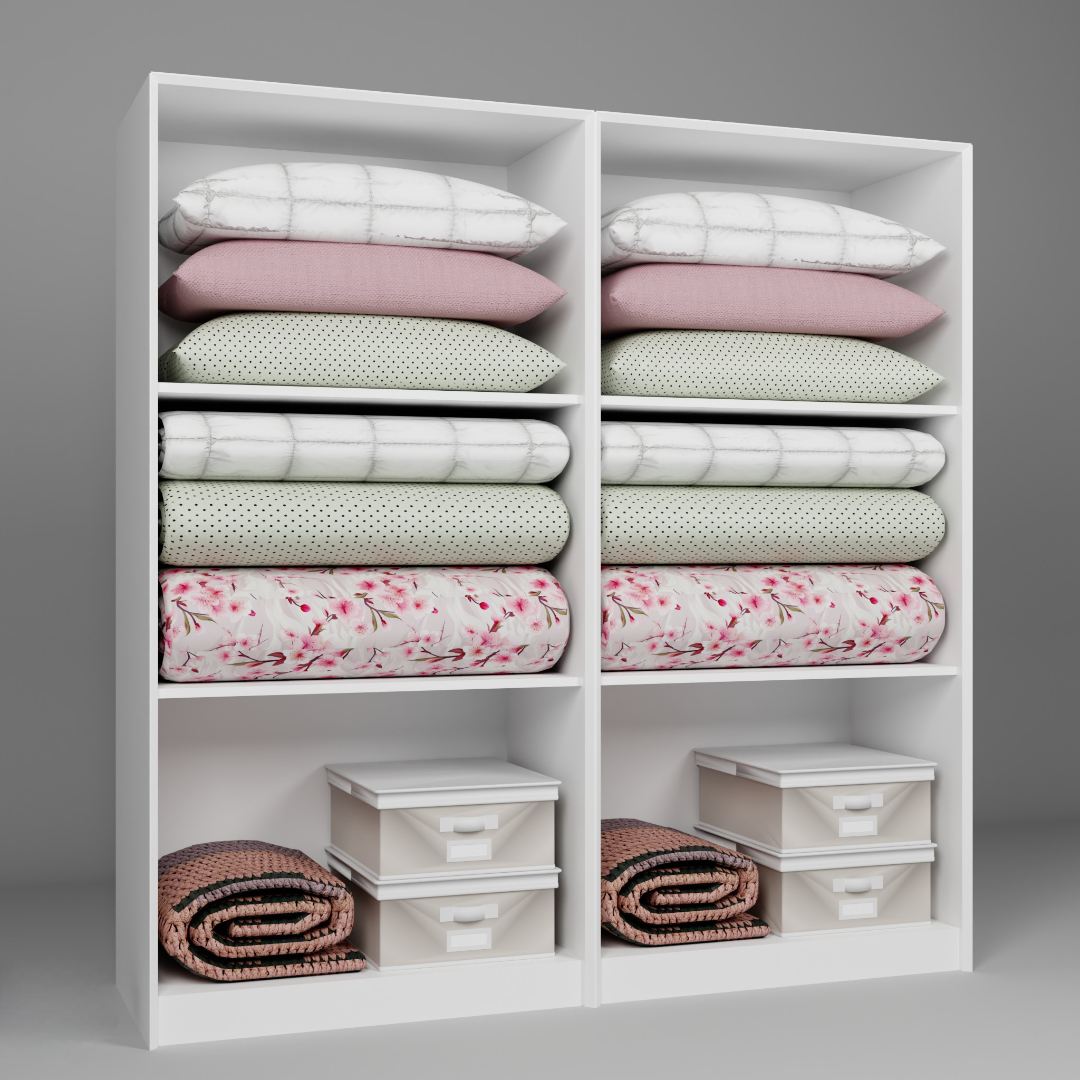 Guarda-roupa – 188cm x 190cm x 60cm – Branco – MDF