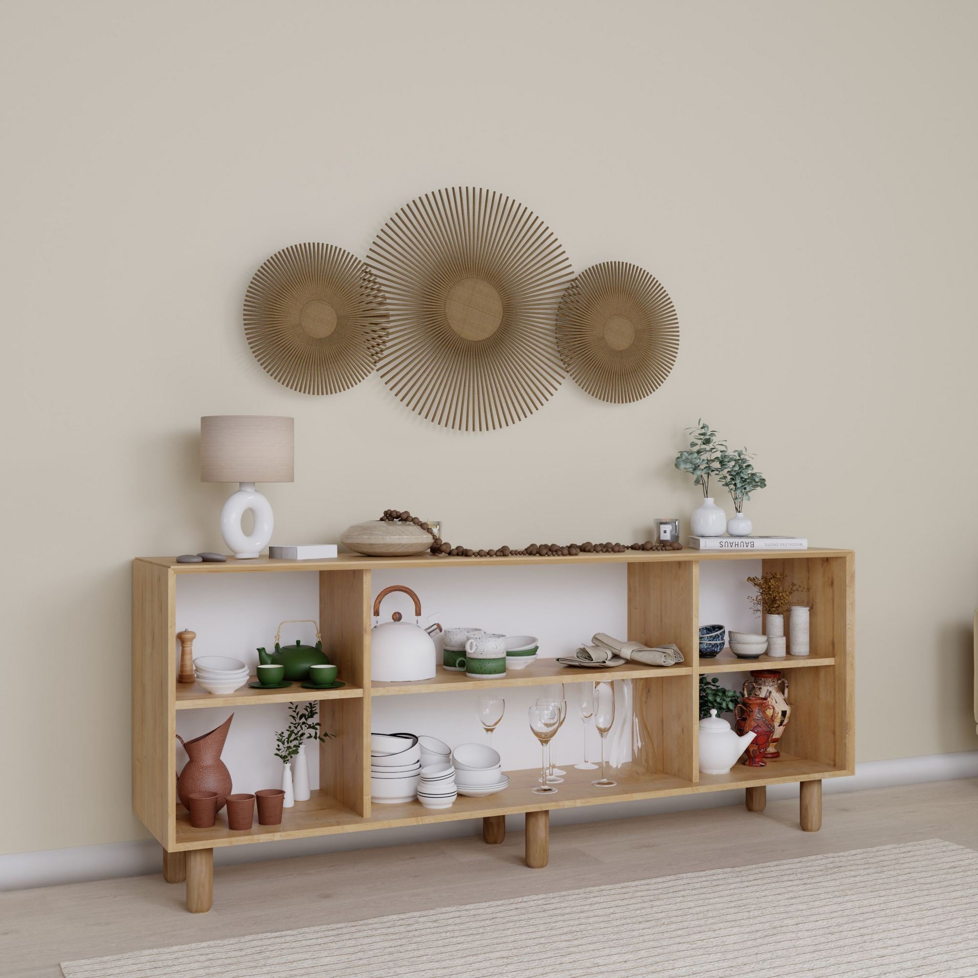 Aparador – 180 cm x 75 cm x 40 cm – Nogueira – MDF