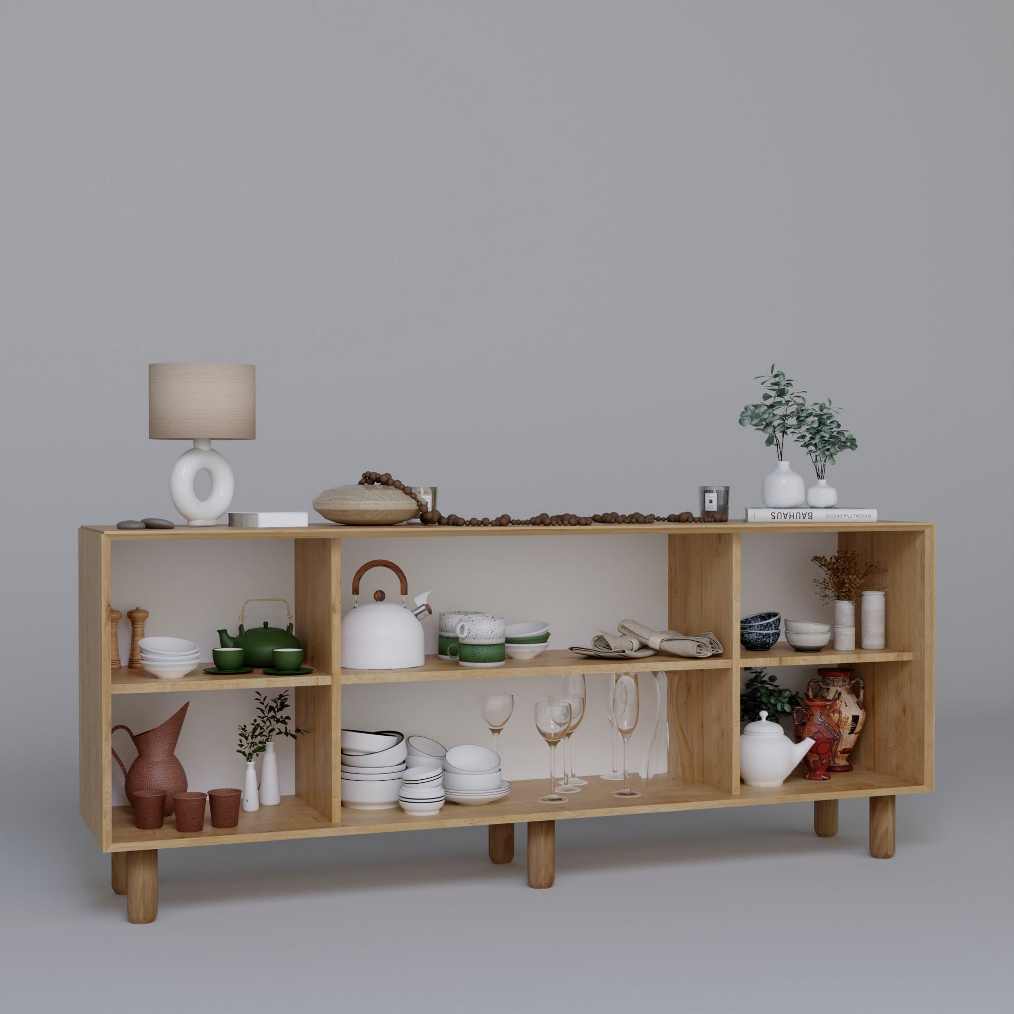 Aparador – 180 cm x 75 cm x 40 cm – Nogueira – MDF