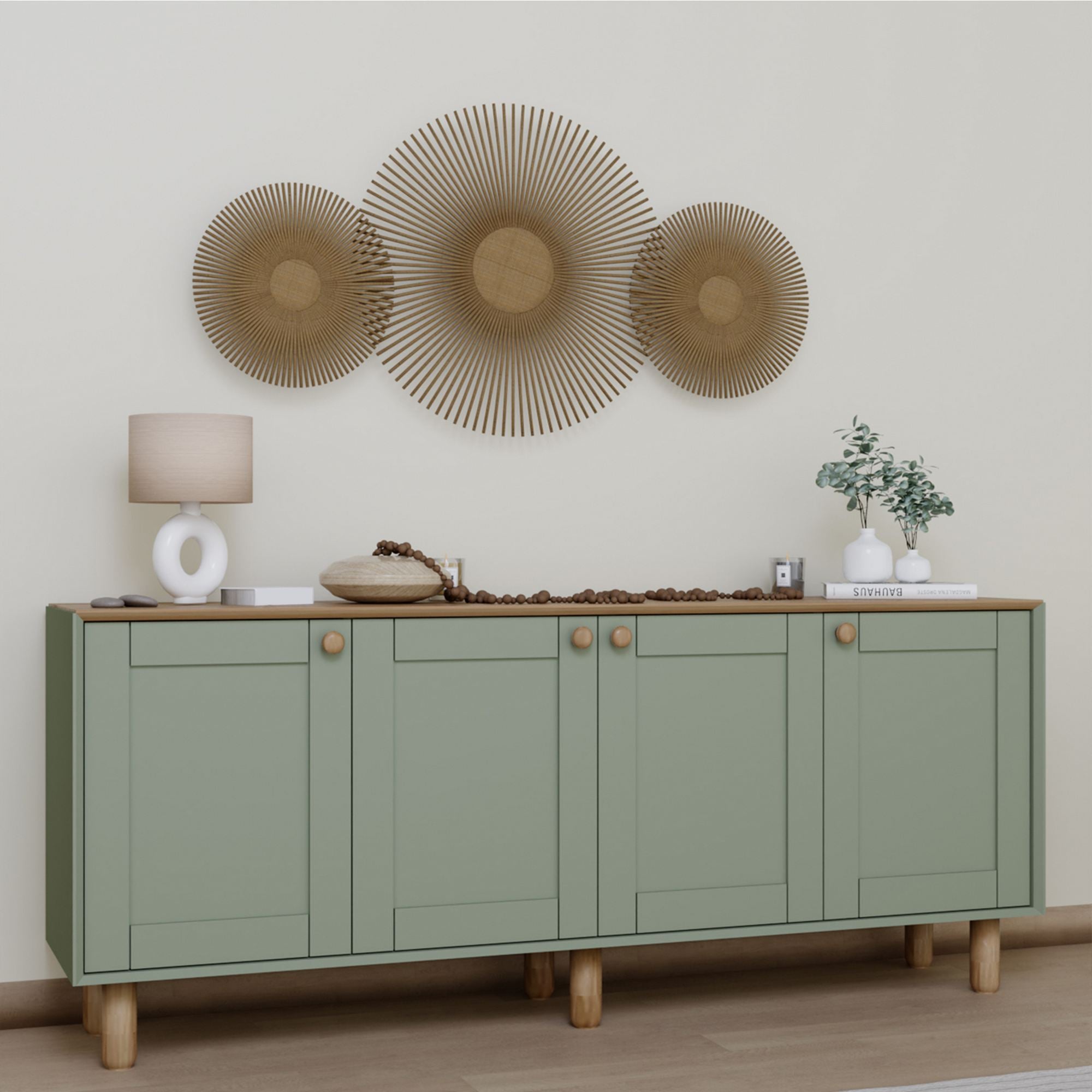 Aparador – 180 cm x 75 cm x 40 cm – Verde – Aglomerado
