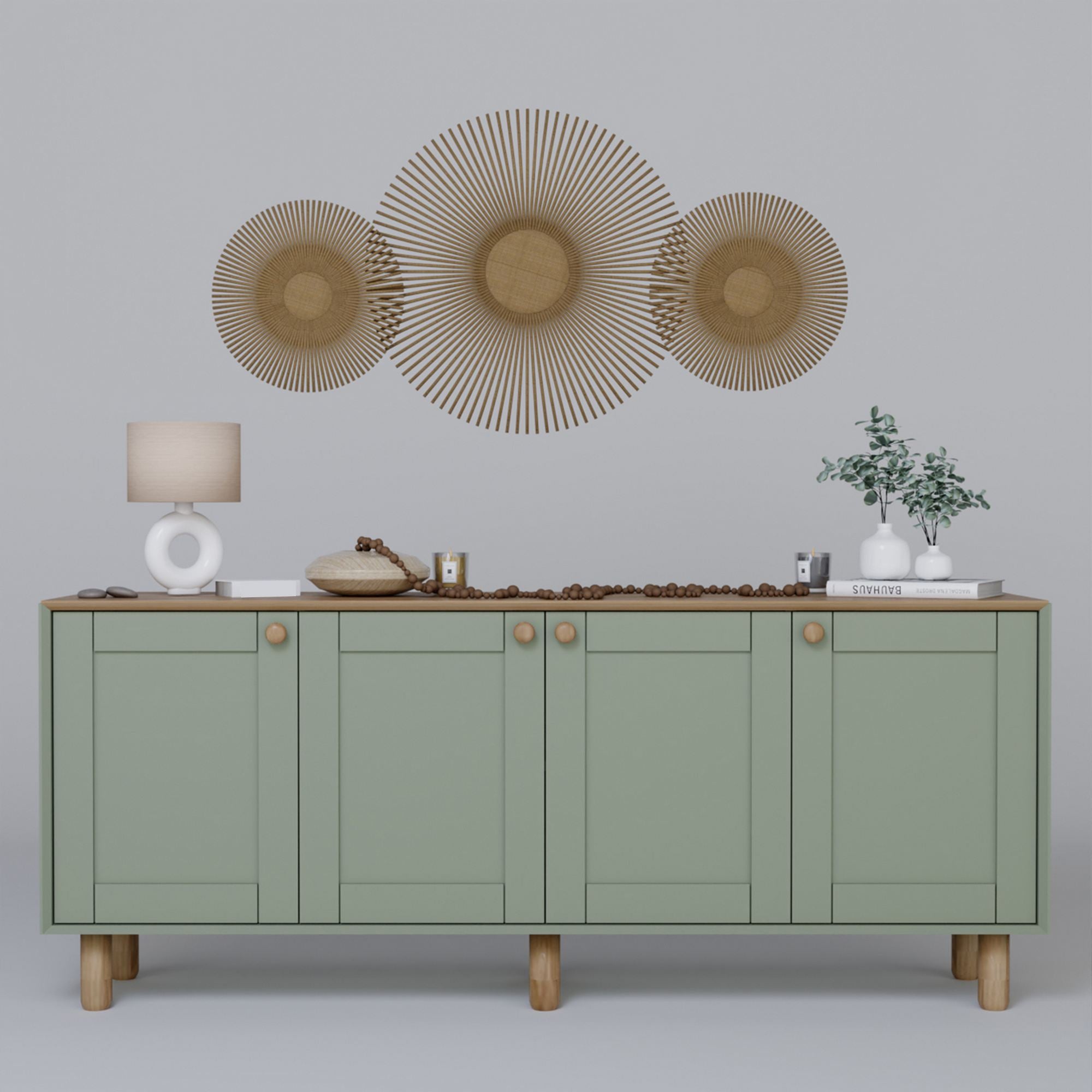 Aparador – 180 cm x 75 cm x 40 cm – Verde – Aglomerado