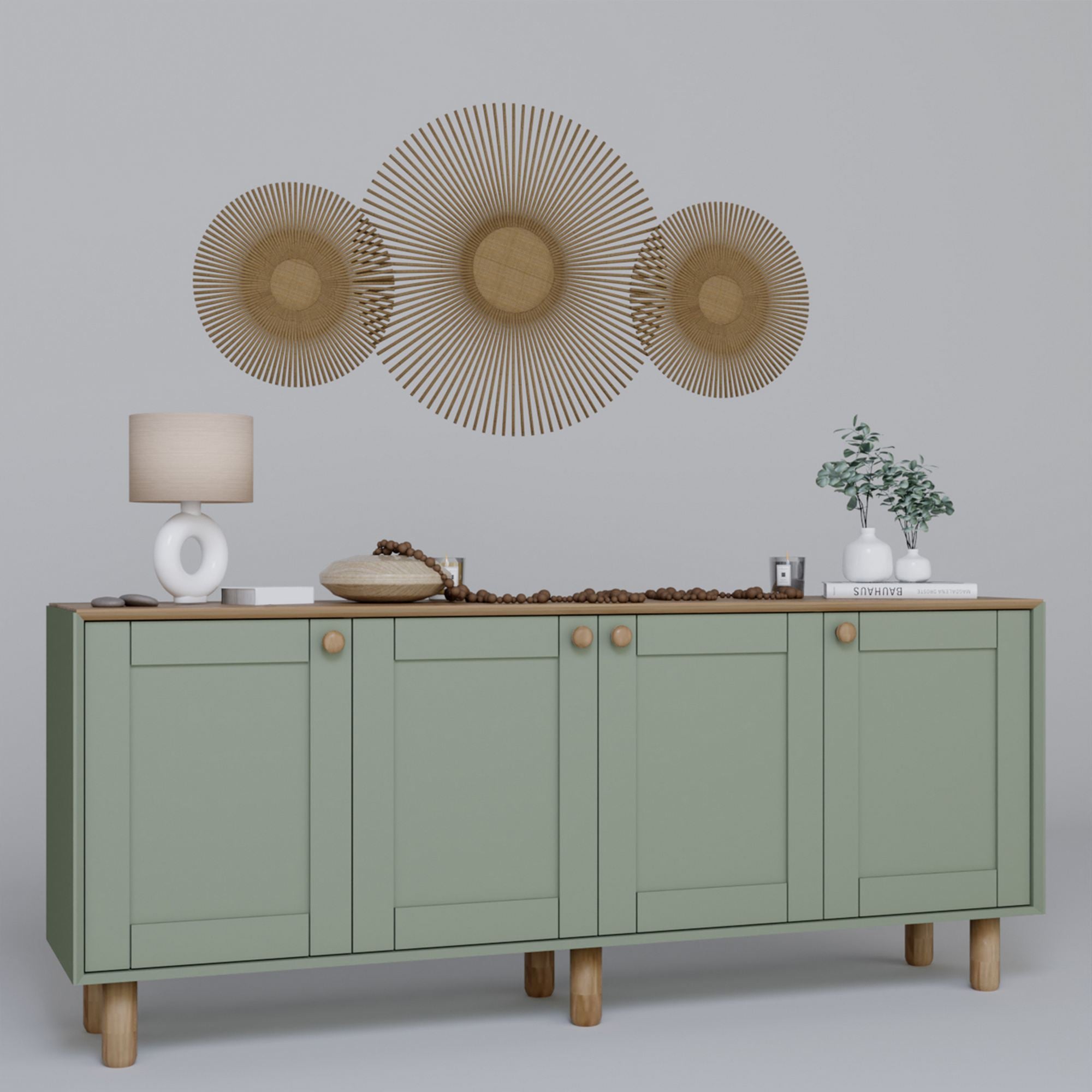 Aparador – 180 cm x 75 cm x 40 cm – Verde – Aglomerado
