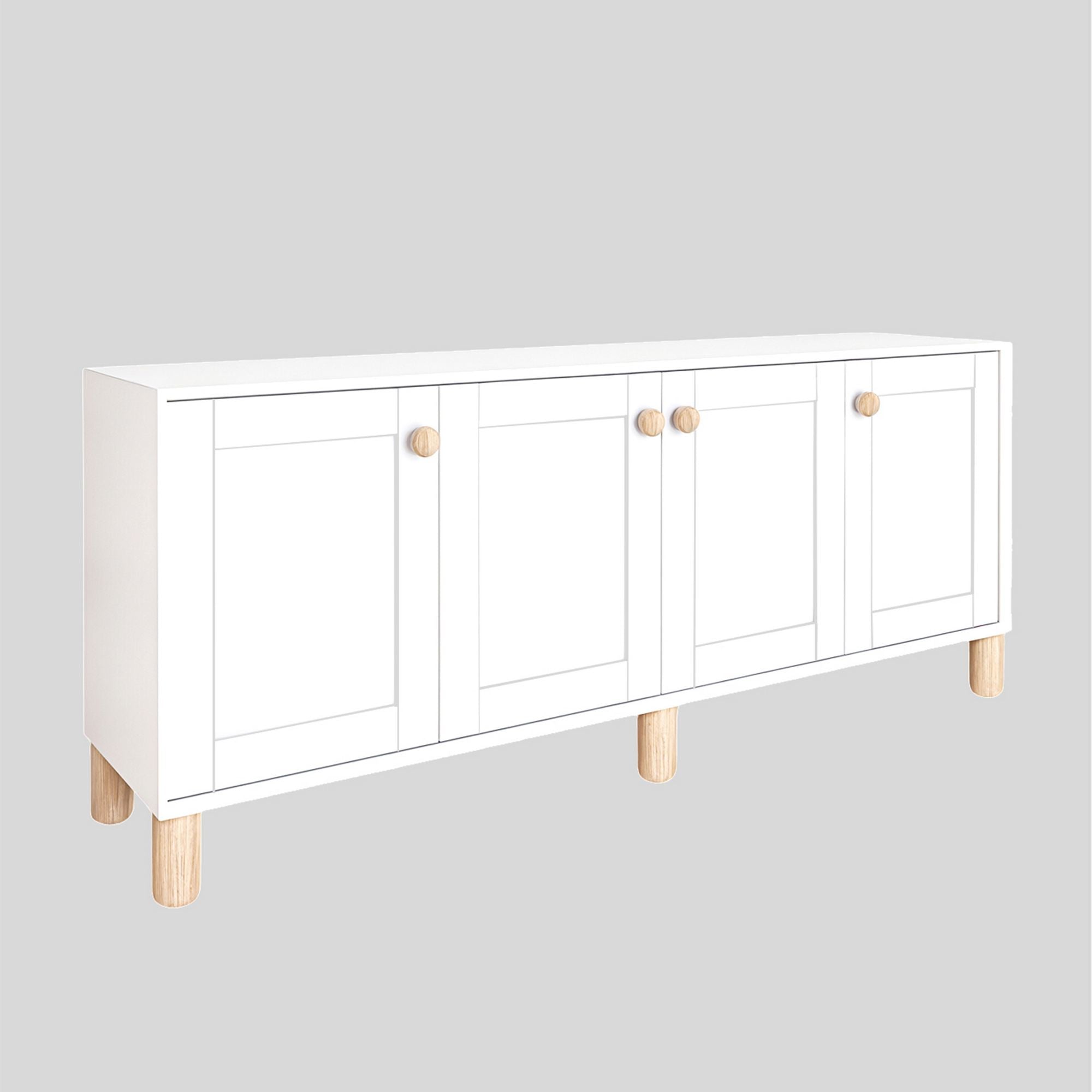 Aparador – 180 cm x 75 cm x 40 cm – Branco – 100% painel de partículas