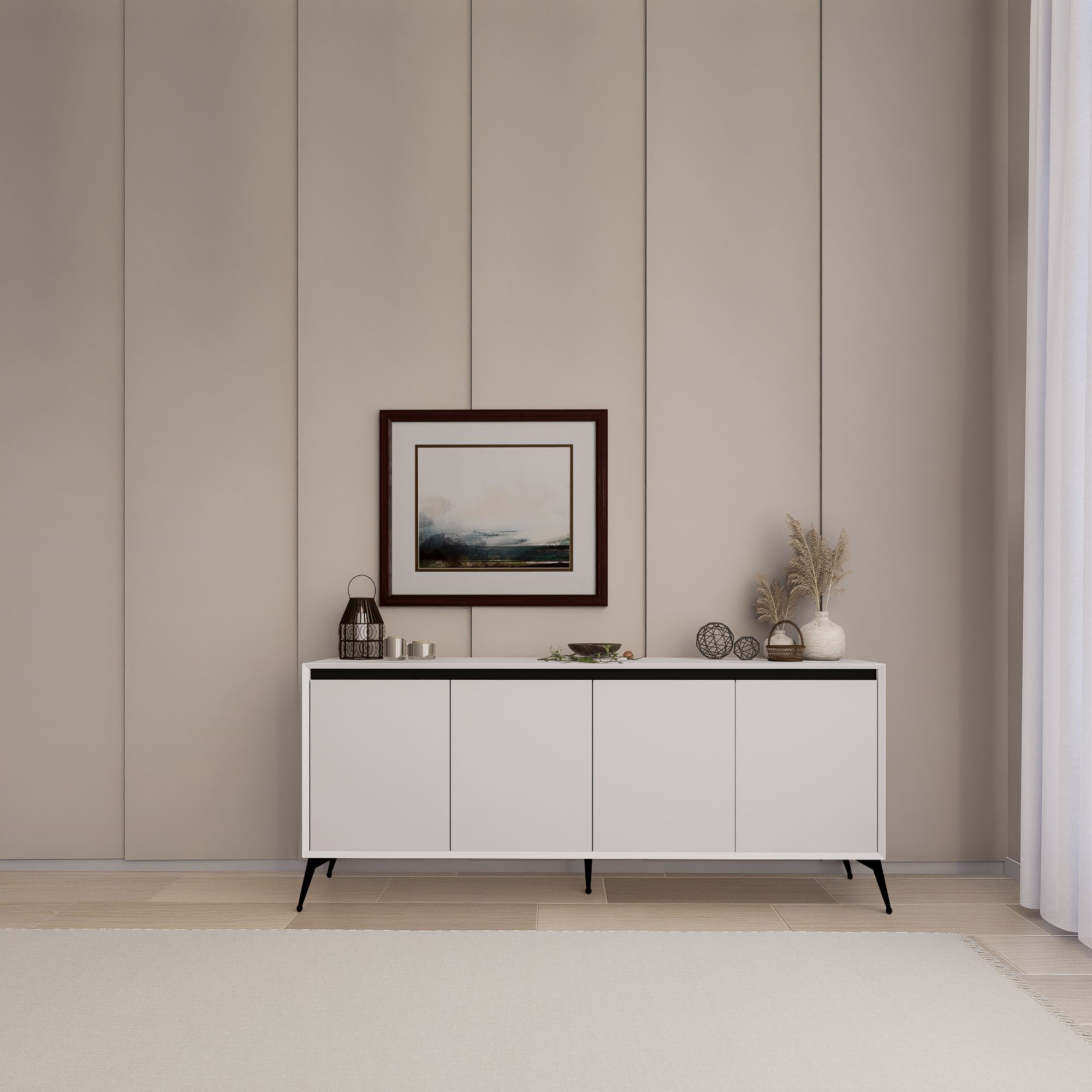 Aparador – 180x80x37,3 cm – Branco – MDF