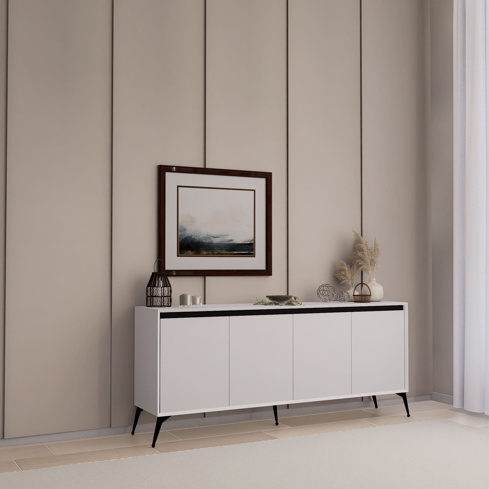 Aparador – 180x80x37,3 cm – Branco – MDF