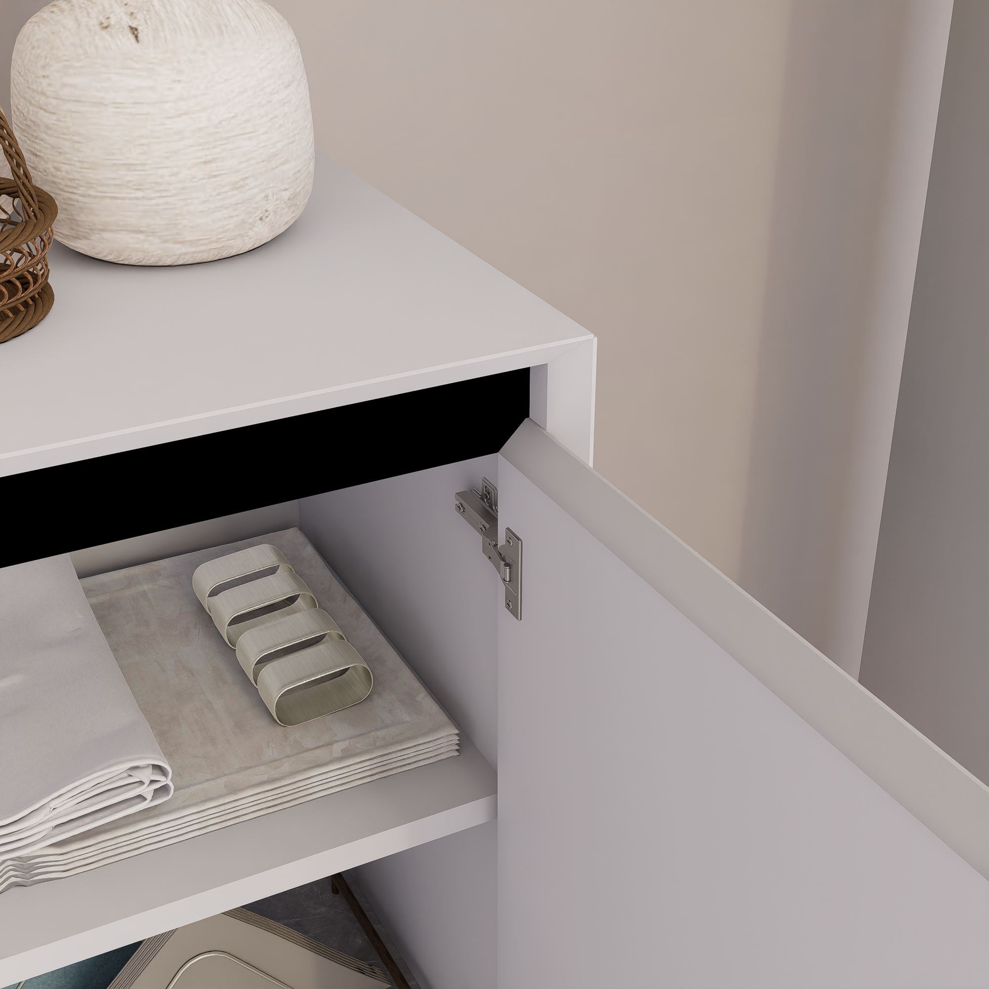 Aparador – 180x80x37,3 cm – Branco – MDF