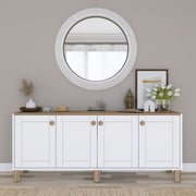 Aparador – 180cm x 80cm x 37,3cm – Nogueira clara – Melamina