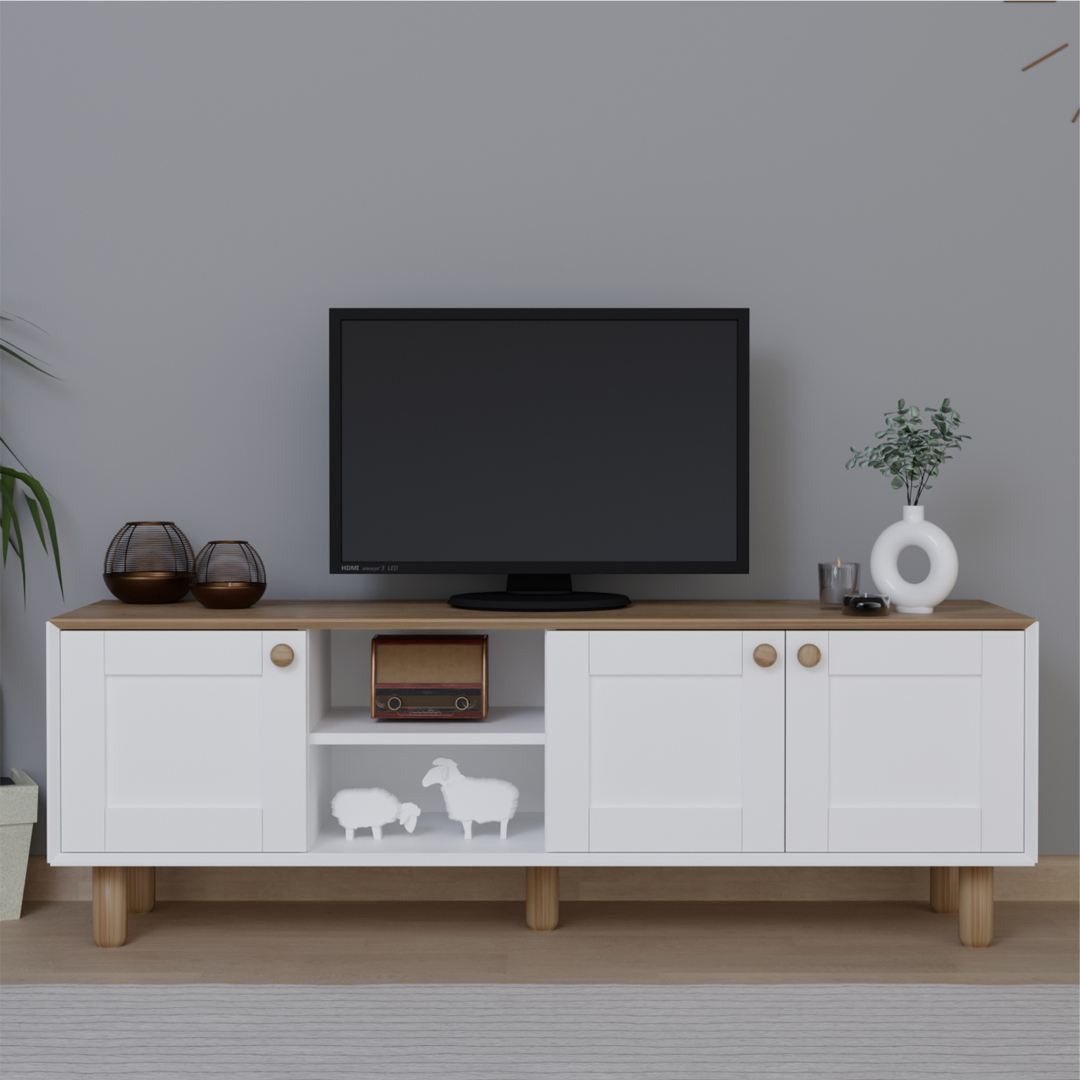 Móvel de TV – 160 cm x 56 cm x 40 cm – Carvalho Jardim – MDF