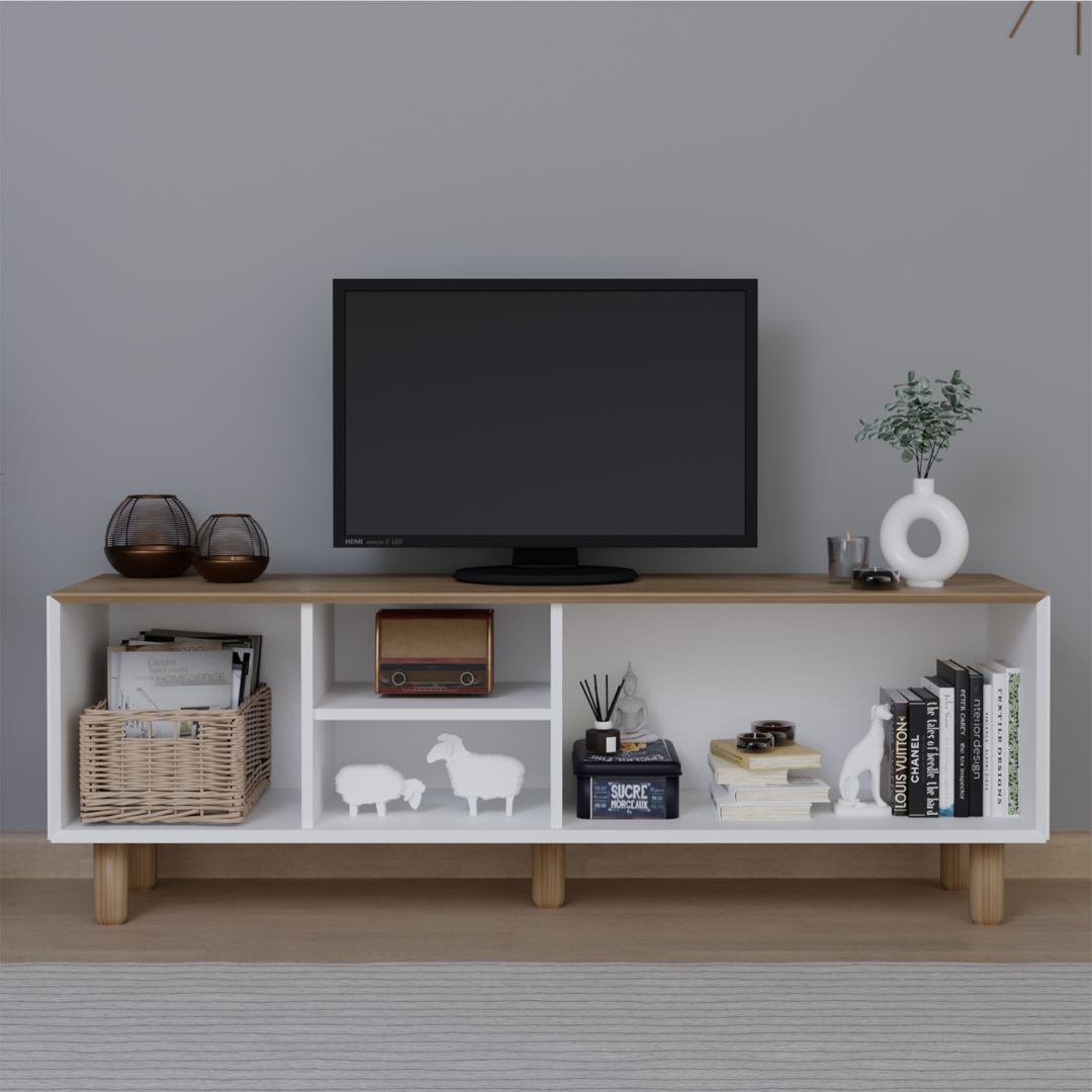 Móvel de TV – 160 cm x 56 cm x 40 cm – Carvalho Jardim – MDF