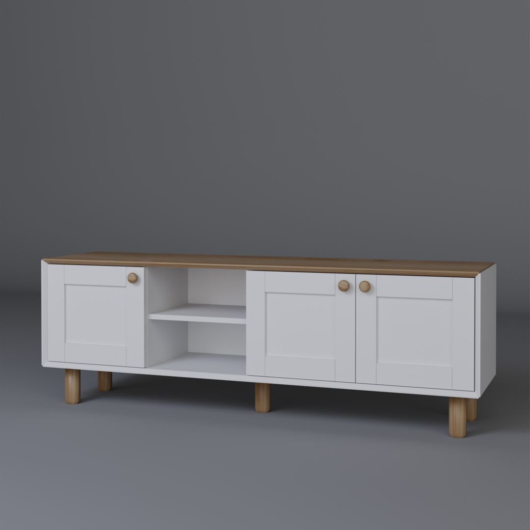 Móvel de TV – 160 cm x 56 cm x 40 cm – Carvalho Jardim – MDF