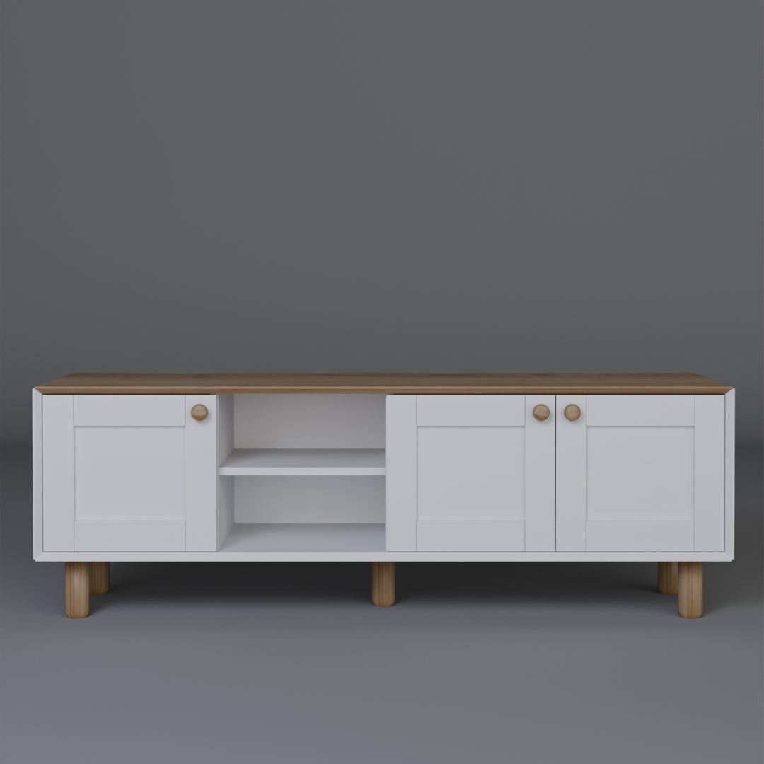 Móvel de TV – 160 cm x 56 cm x 40 cm – Carvalho Jardim – MDF