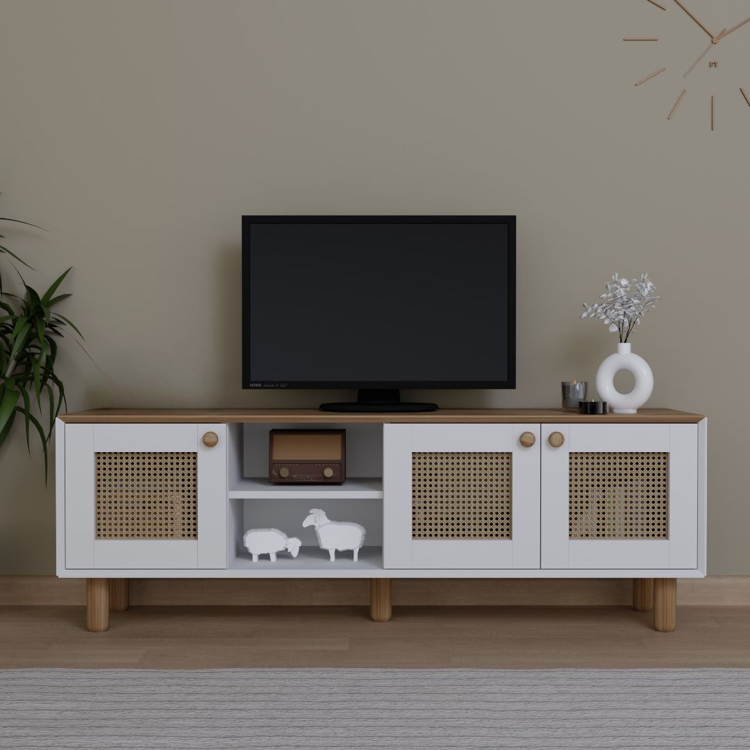 Móvel de TV – 160 cm x 56 cm x 40 cm – Carvalho Jardim – MDF