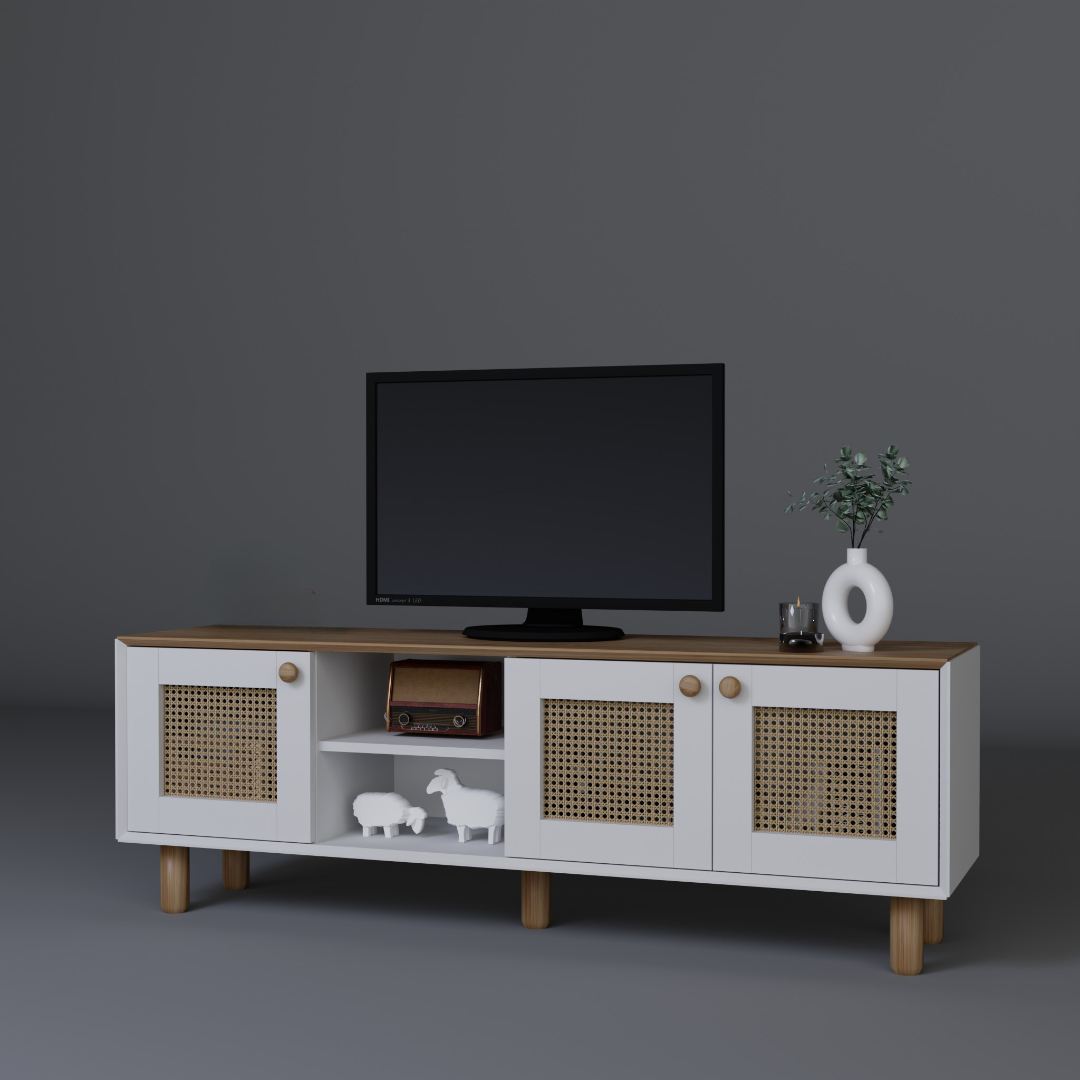 Móvel de TV – 160 cm x 56 cm x 40 cm – Carvalho Jardim – MDF
