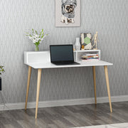 Secretária de Estudo – 120 cm x 60 cm x 75 cm – Branco – Painel de Partículas Revestido a Melamina