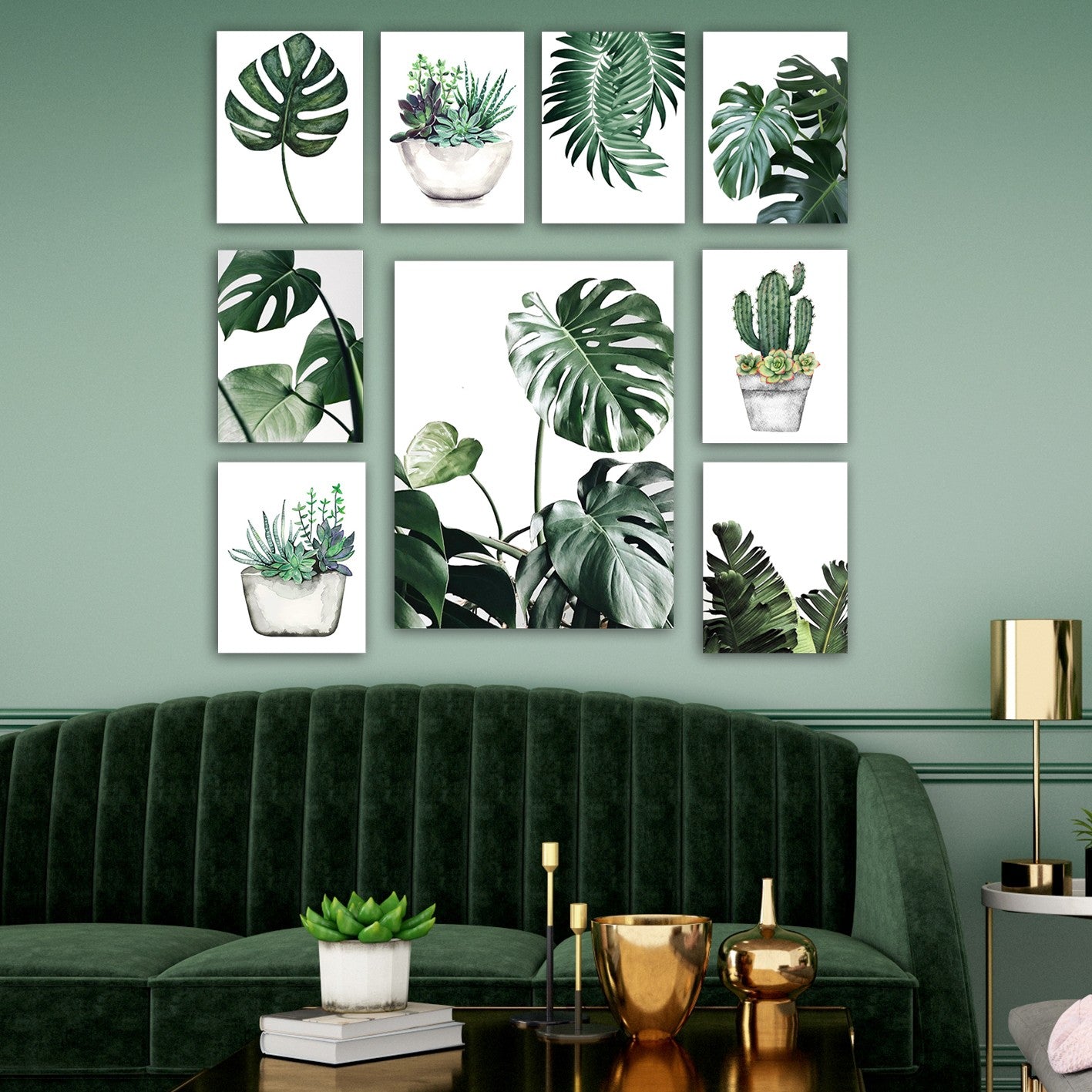 Pinturas Decorativas Elegantes em MDF (9 Peças), 100% MDF, 3 mm de Espessura | 20 x 15 cm (8 peças) e 30 x 40 cm (1 peça) | Perfeitas para Amantes de Decoração e Arte