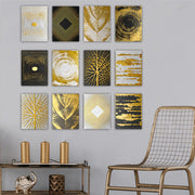 Conjunto de 12 pinturas decorativas em MDF, 20 x 15 cm | 100% MDF, 3 mm de espessura | Arte única para decoração de casa, toque de elegância para qualquer ambiente