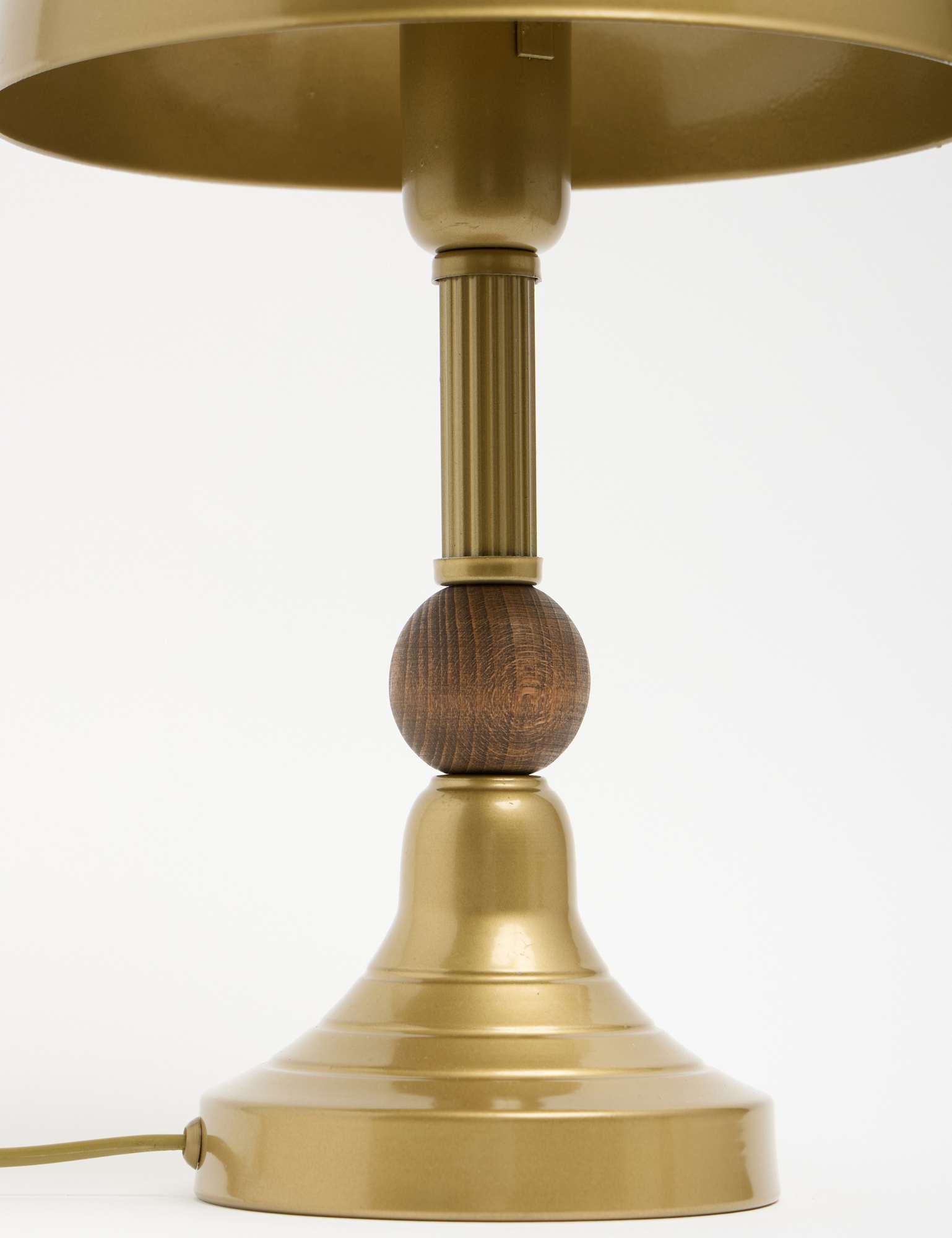 Candeeiro de Mesa de Metal – Ø25 cm – Cor de Antiguidade