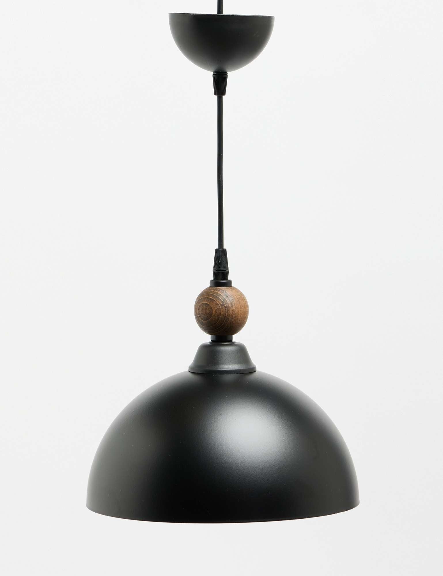 Candeeiro de Teto – 32 - 70 cm – Preto – Metal