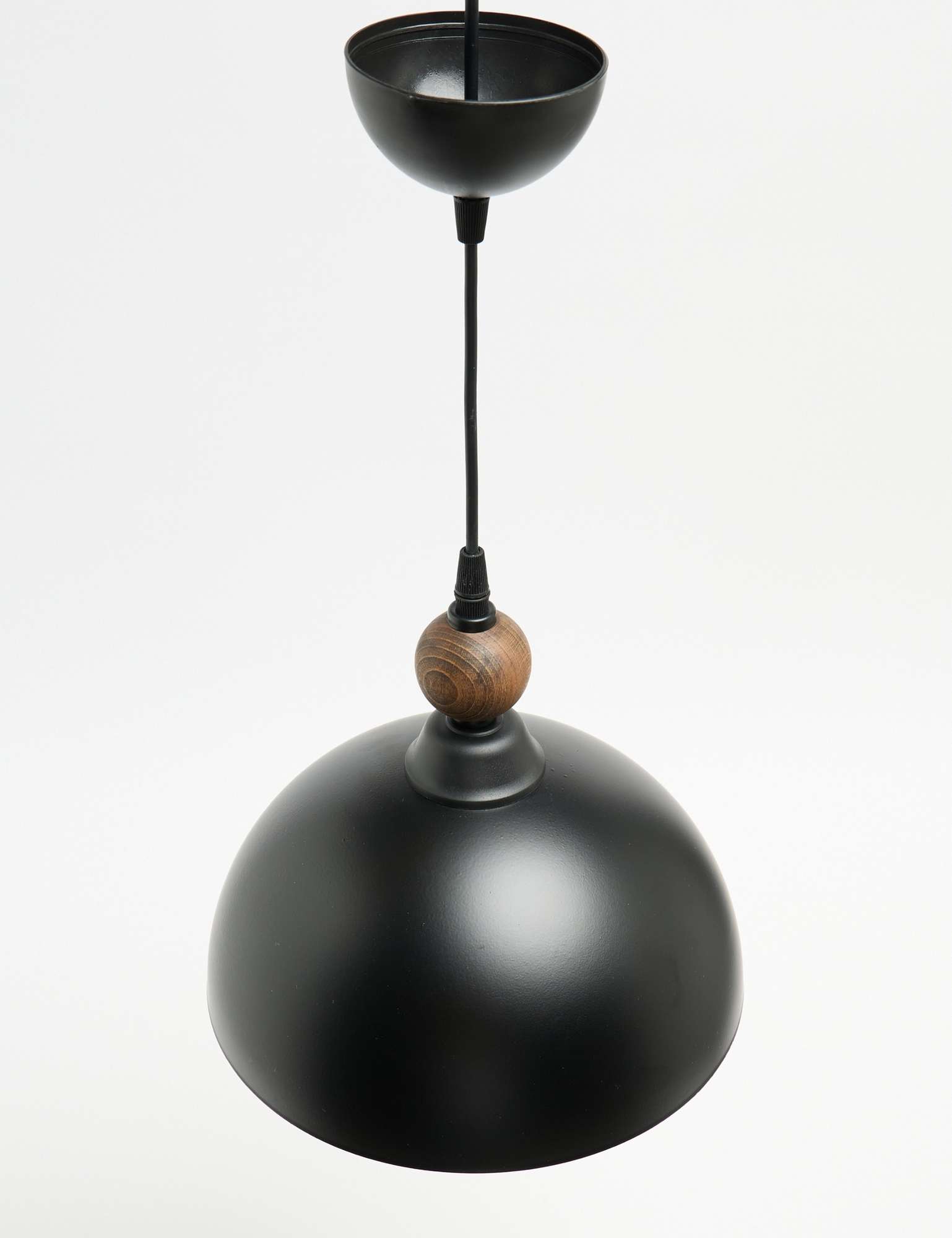 Candeeiro de Teto – 32 - 70 cm – Preto – Metal