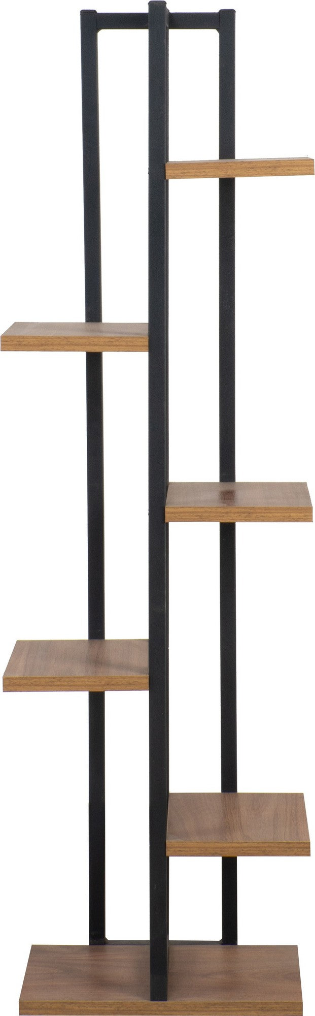 Estante de livros – 34 cm x 120 cm x 19 cm – Preto – Aglomerado e Metal