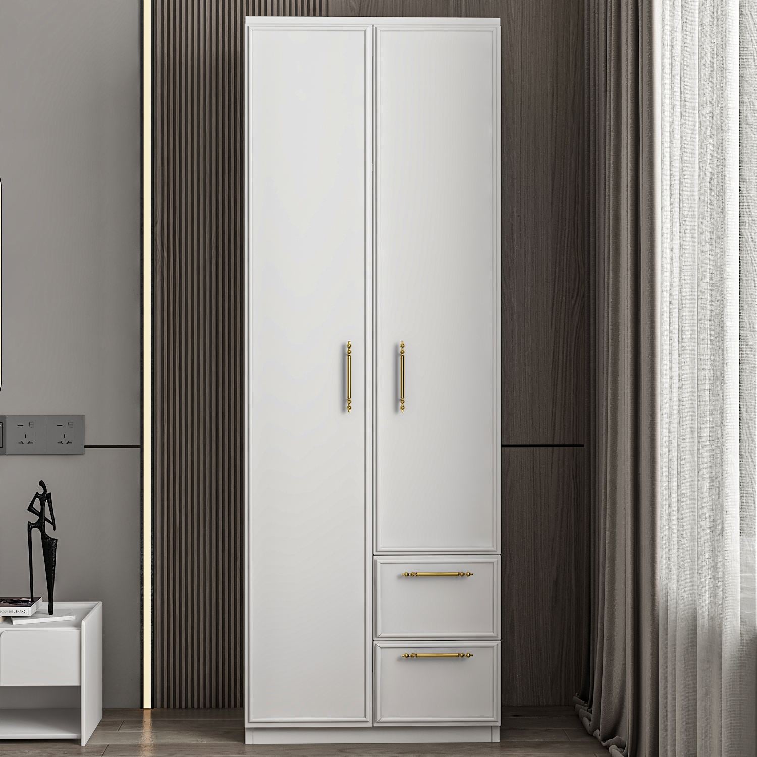 Guarda-roupa – 60cm x 171,8cm x 45cm – Branco – MDF