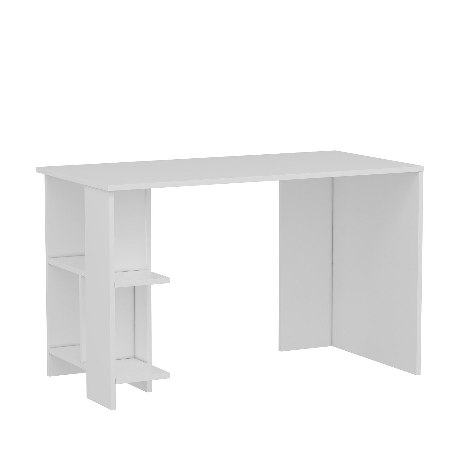 Secretária de Estudo – 120 cm x 73,8 cm x 60 cm – Branco – Painel de Partículas