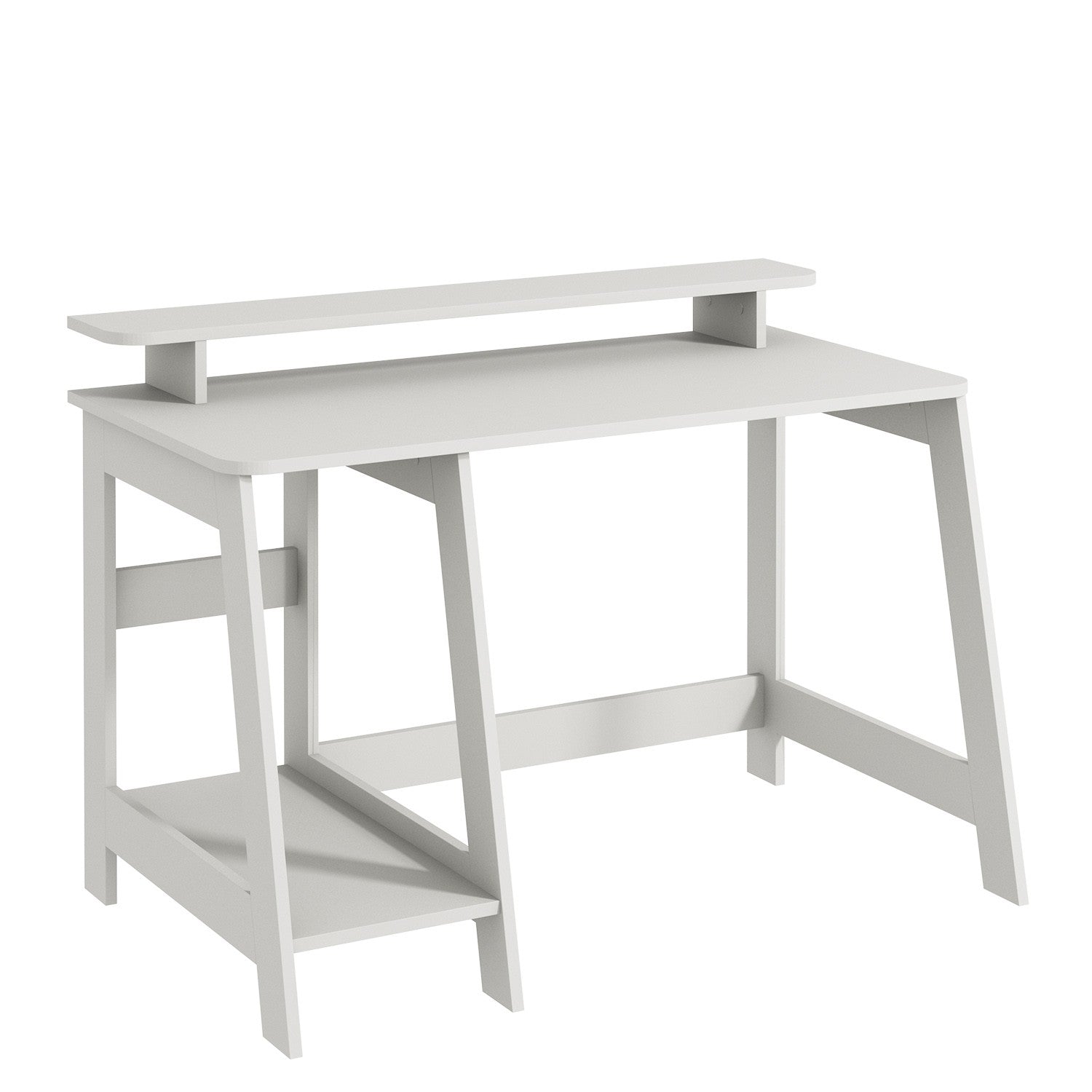 Secretária de Estudo – 120 cm x 73 cm x 60 cm – Branco – Painel de partículas revestido a melamina