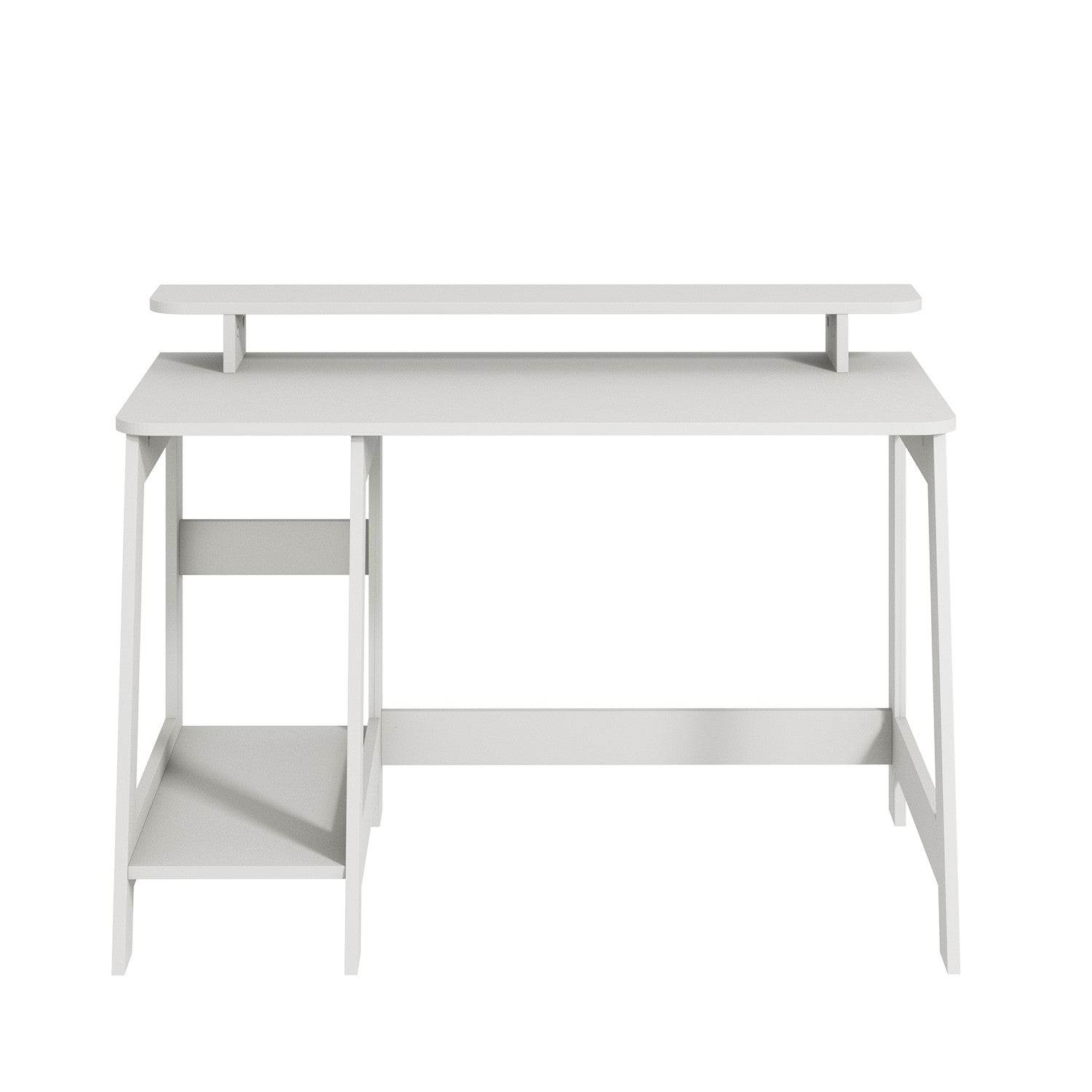 Secretária de Estudo – 120 cm x 73 cm x 60 cm – Branco – Painel de partículas revestido a melamina