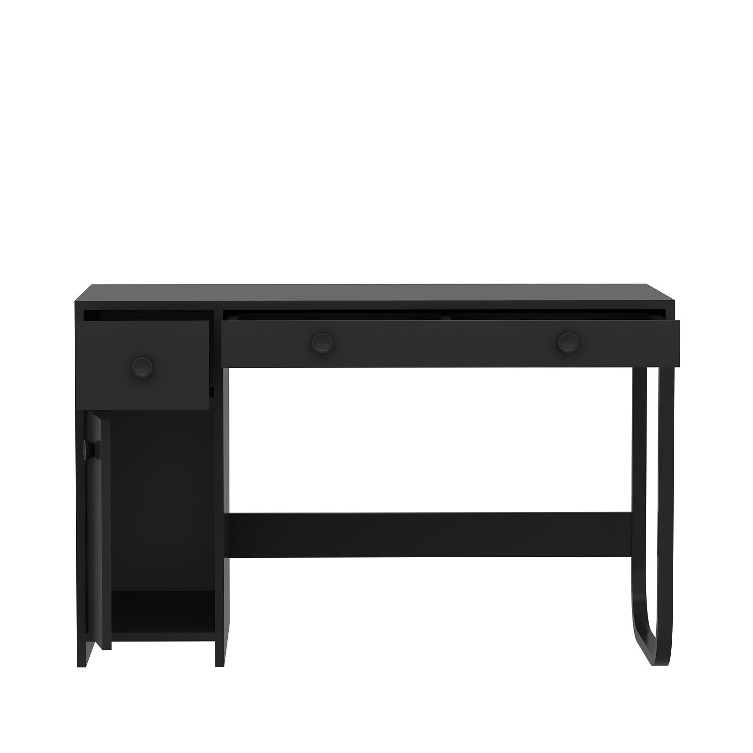 Secretária de Estudo – 120 cm x 60 cm – Preto – MDF revestido de melamina
