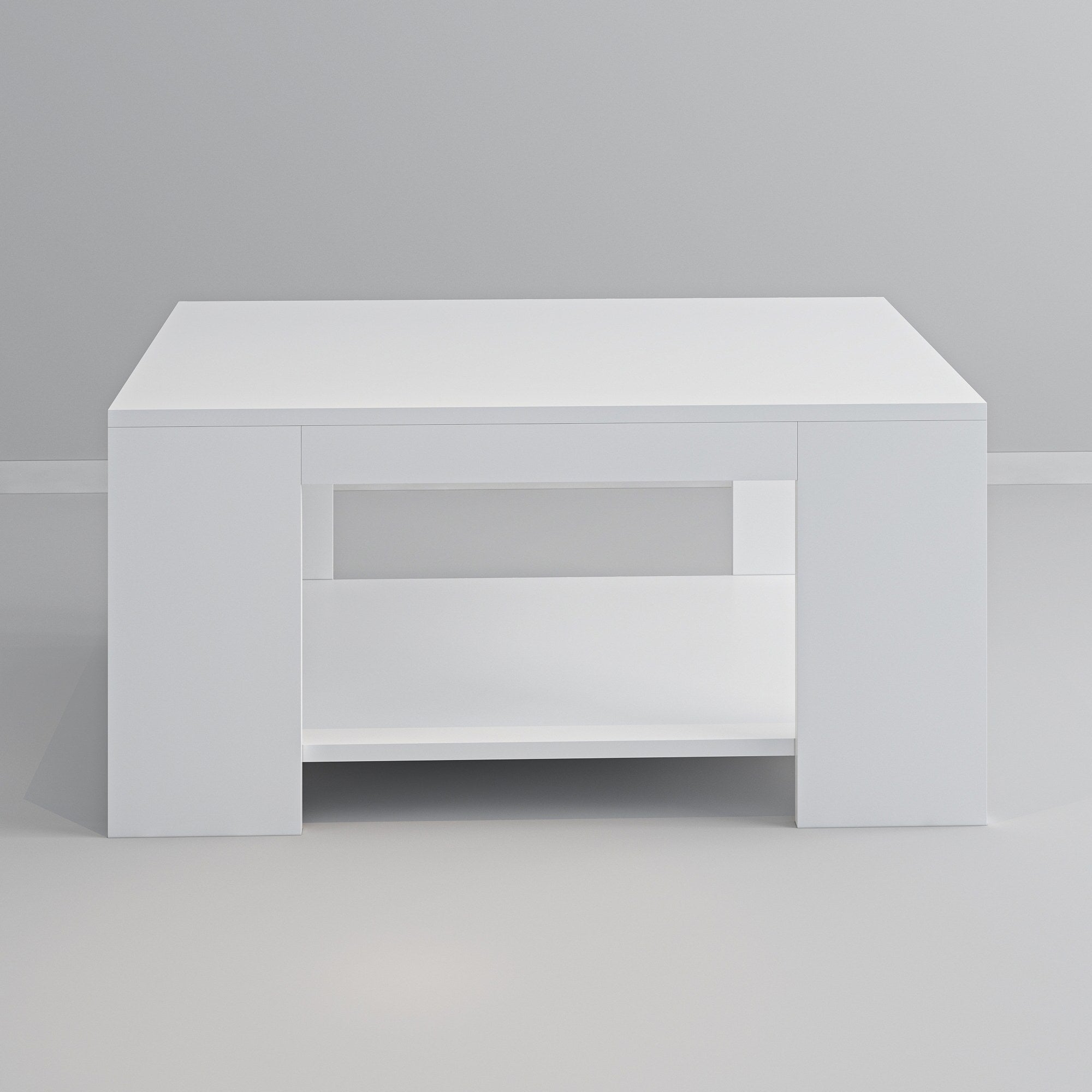 Mesa de Centro – 90x60x43,8 cm – Branco – Painéis de Partículas com Revestimento a Melamina