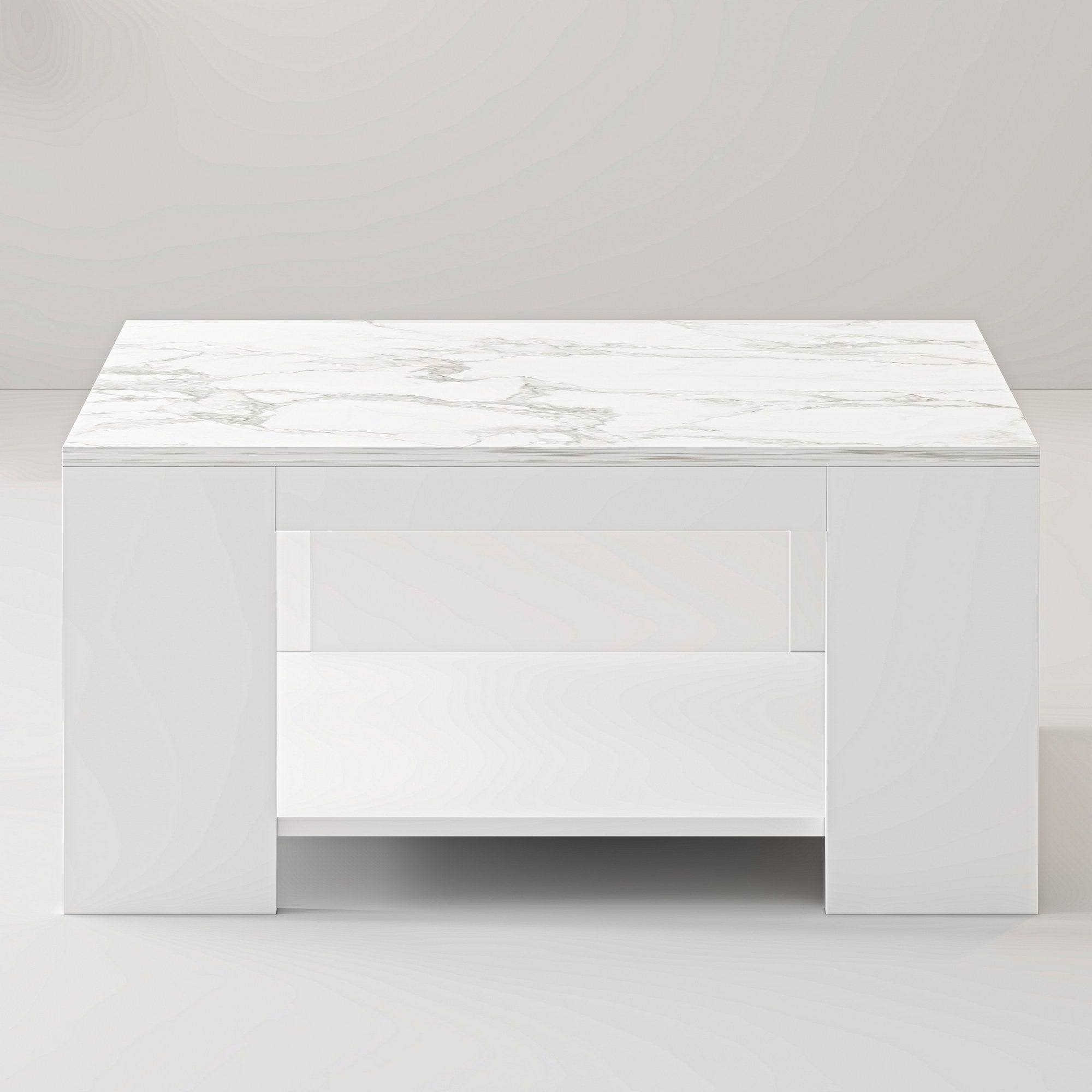 Mesa de Centro – 90 cm x 43.8 cm x 60 cm – Mármore Branco