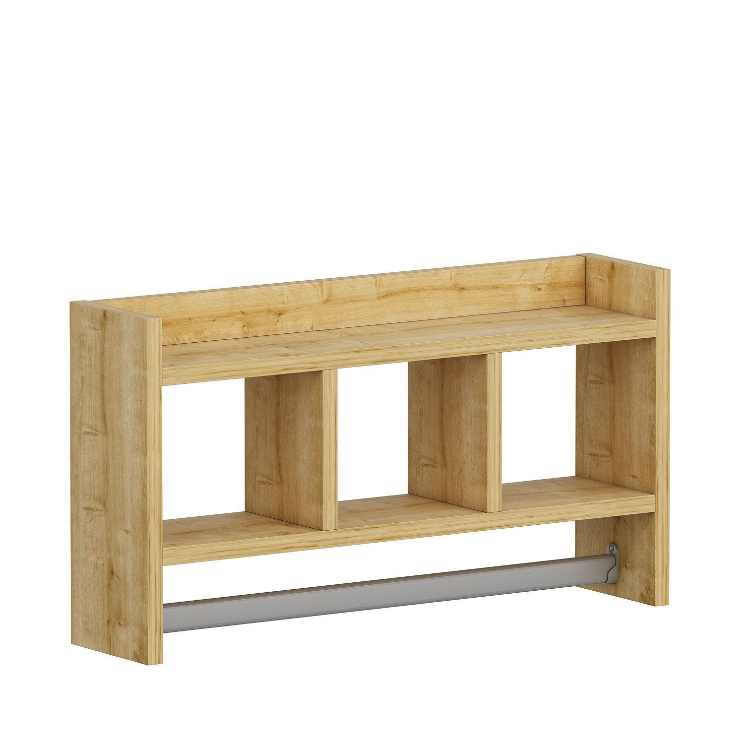 Prateleira de parede – 63,6 cm x 35 cm x 14,6 cm – Cor safira – Painel de partículas revestido a melamina