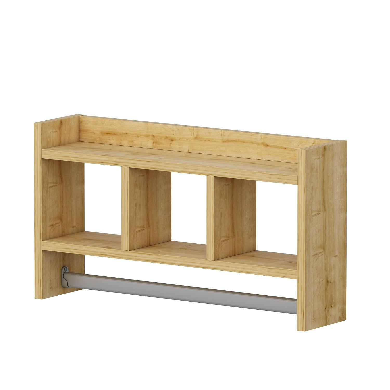 Prateleira de parede – 63,6 cm x 35 cm x 14,6 cm – Cor safira – Painel de partículas revestido a melamina