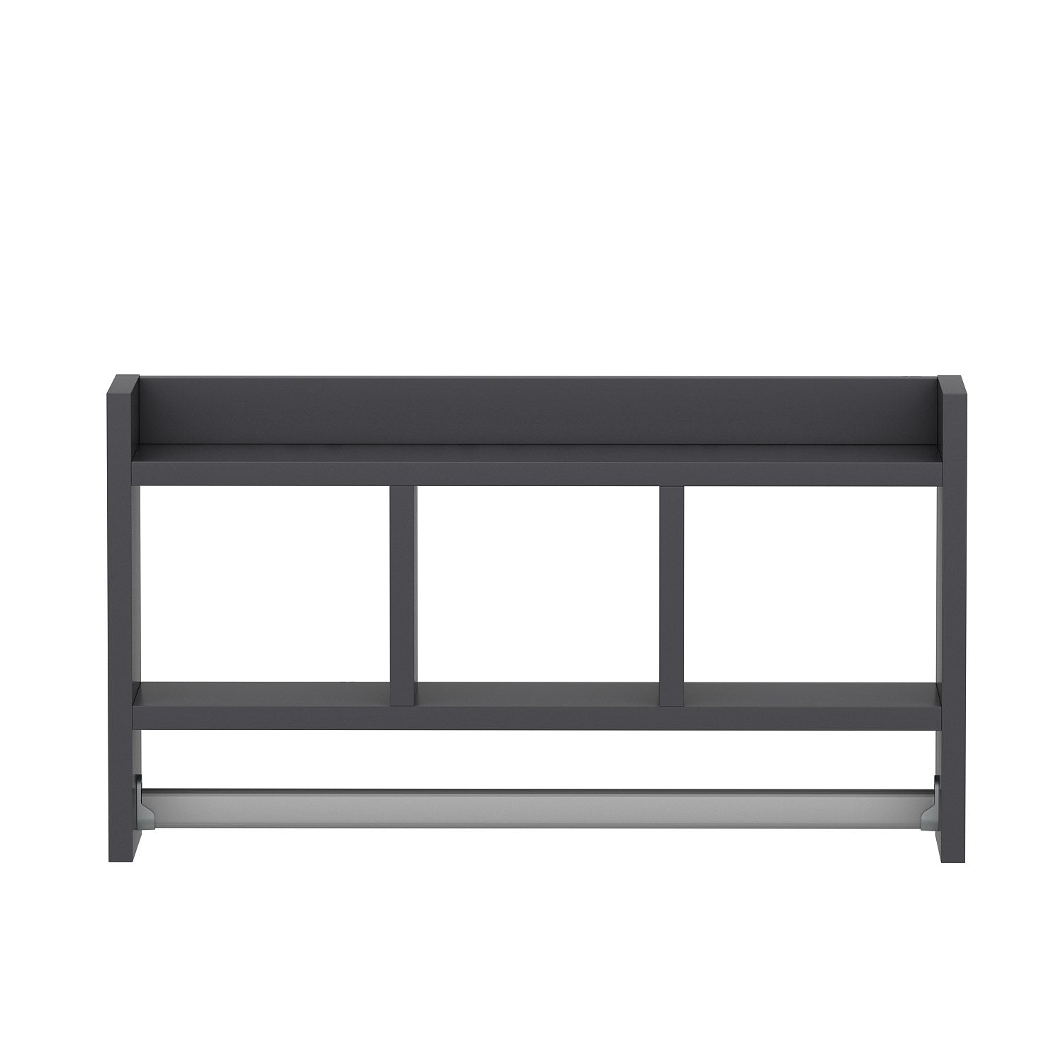 Prateleira de parede – 63,6 cm x 35 cm x 14,6 cm – Antracite – Painel de partículas revestido a melamina