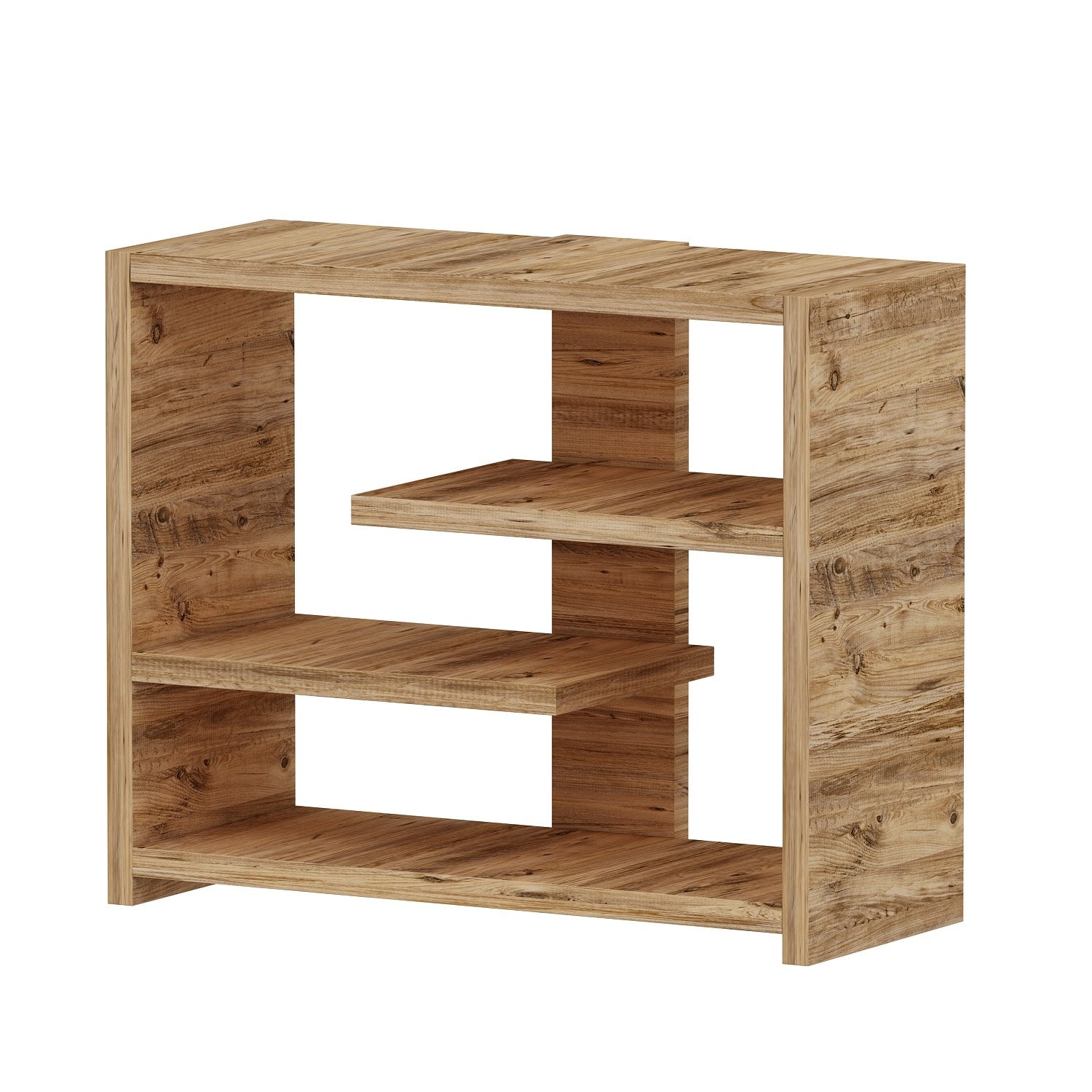 Prateleira de parede em pinho atlântico – 48,6x40x21,4 cm – Pinho Atlântico – Painel de partículas revestido a melamina