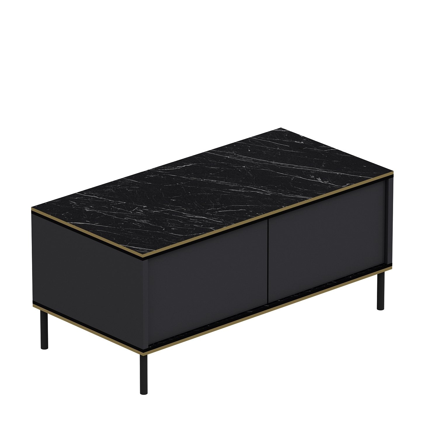 Mesa de Centro – 90 x 40 x 45 cm – Antracite – Painel de Partículas revestido a Melamina